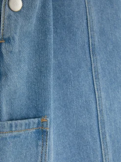 Robes Et Jupes|Primark Robe Chasuble En Denim Bleu clair