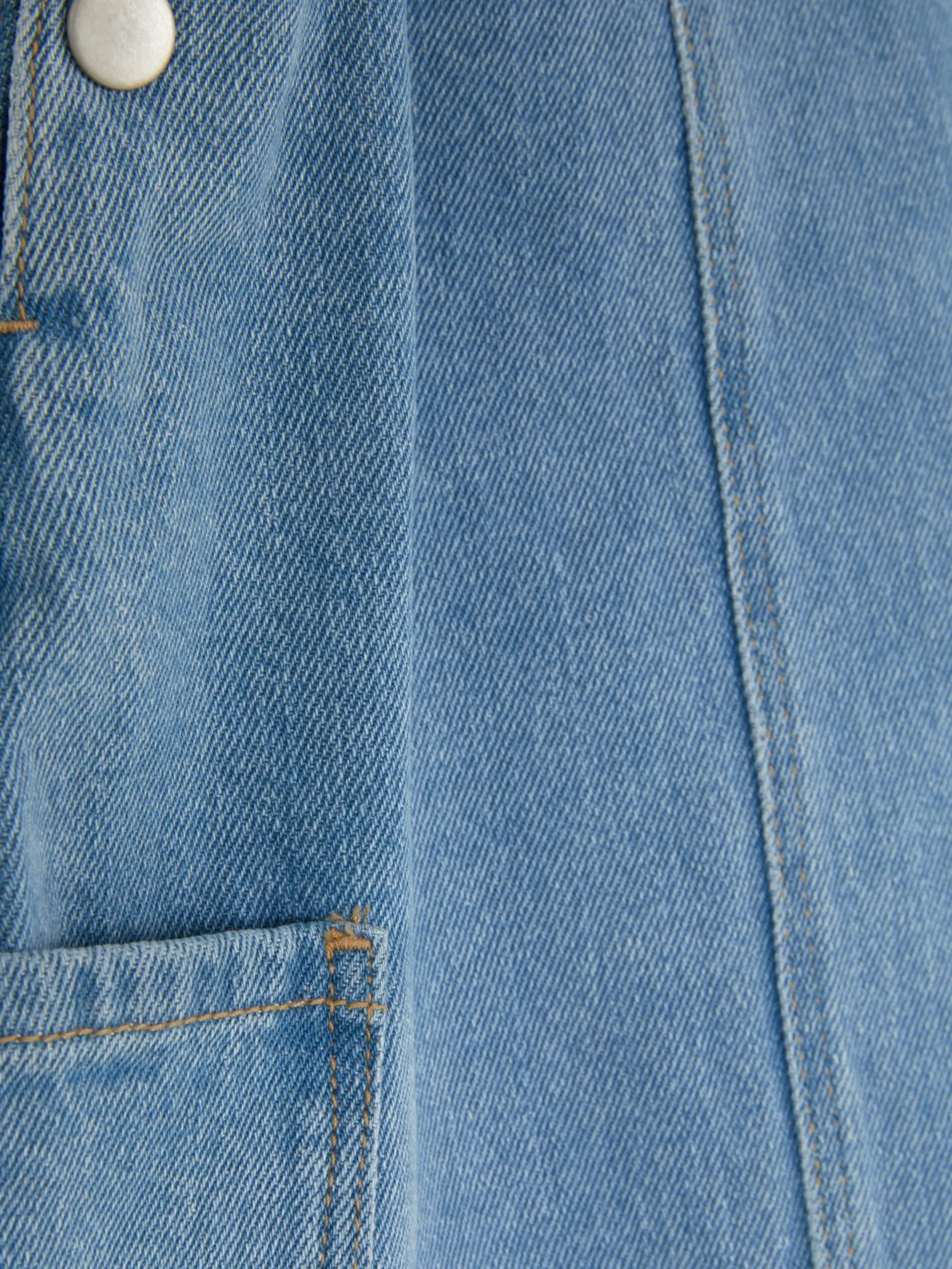 Robes Et Jupes|Primark Robe Chasuble En Denim Bleu clair