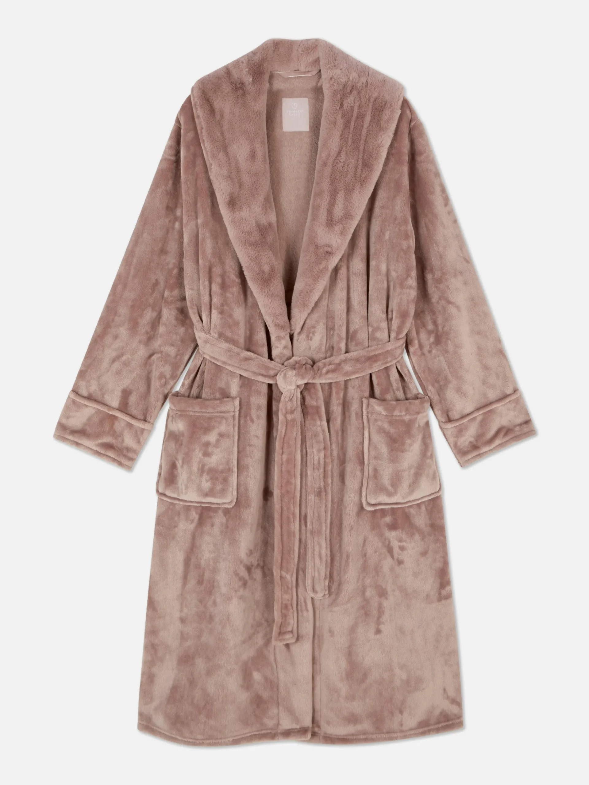 Peignoirs|Primark Robe De Chambre Mi-longue Duveteuse Rose poudré