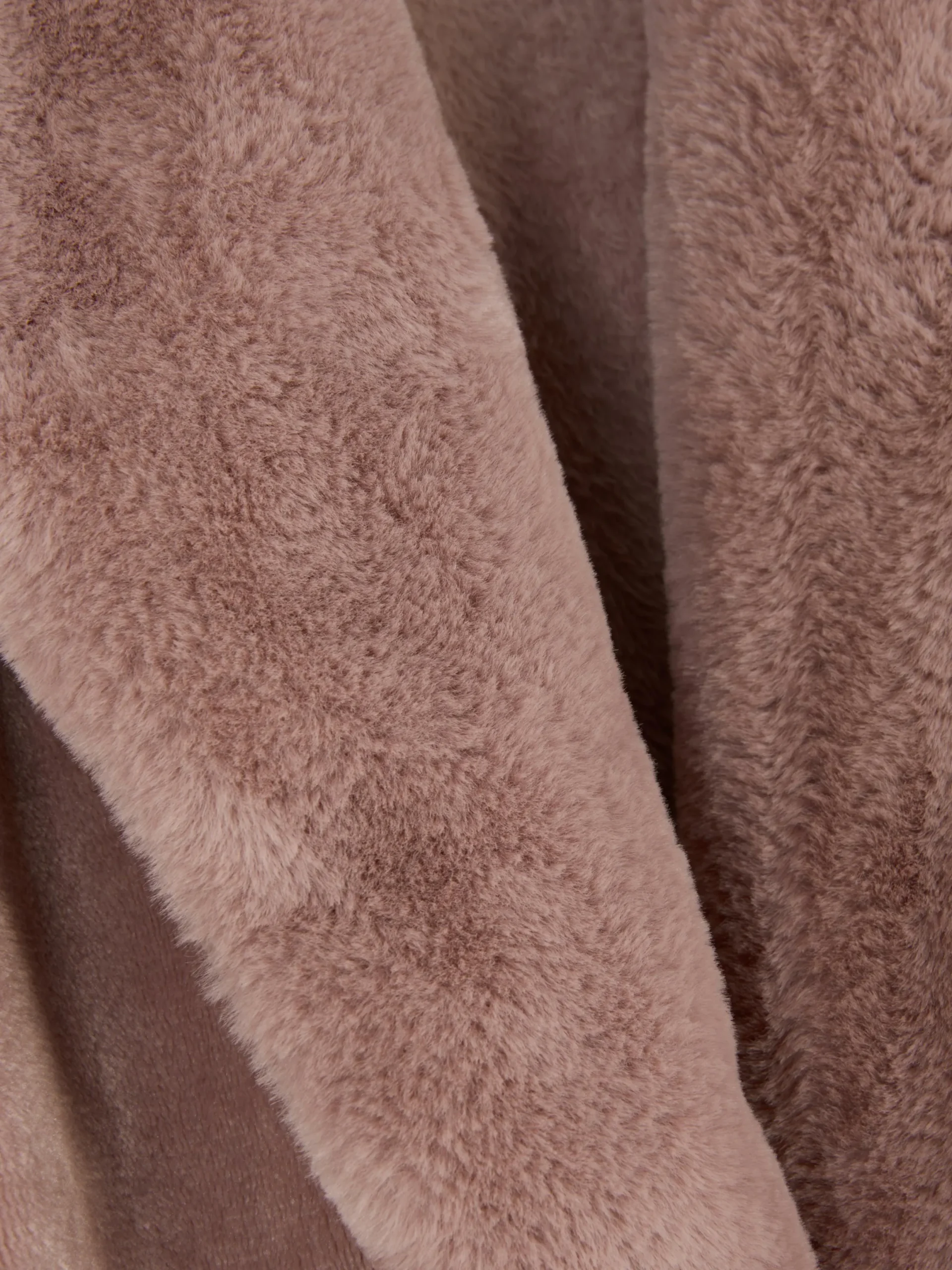 Peignoirs|Primark Robe De Chambre Mi-longue Duveteuse Rose poudré