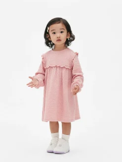 Robes Et Jupes|Primark Robe Froncée à Volants Rose