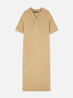 Robes|Primark Robe Mi-longue Avec Col En V Beige