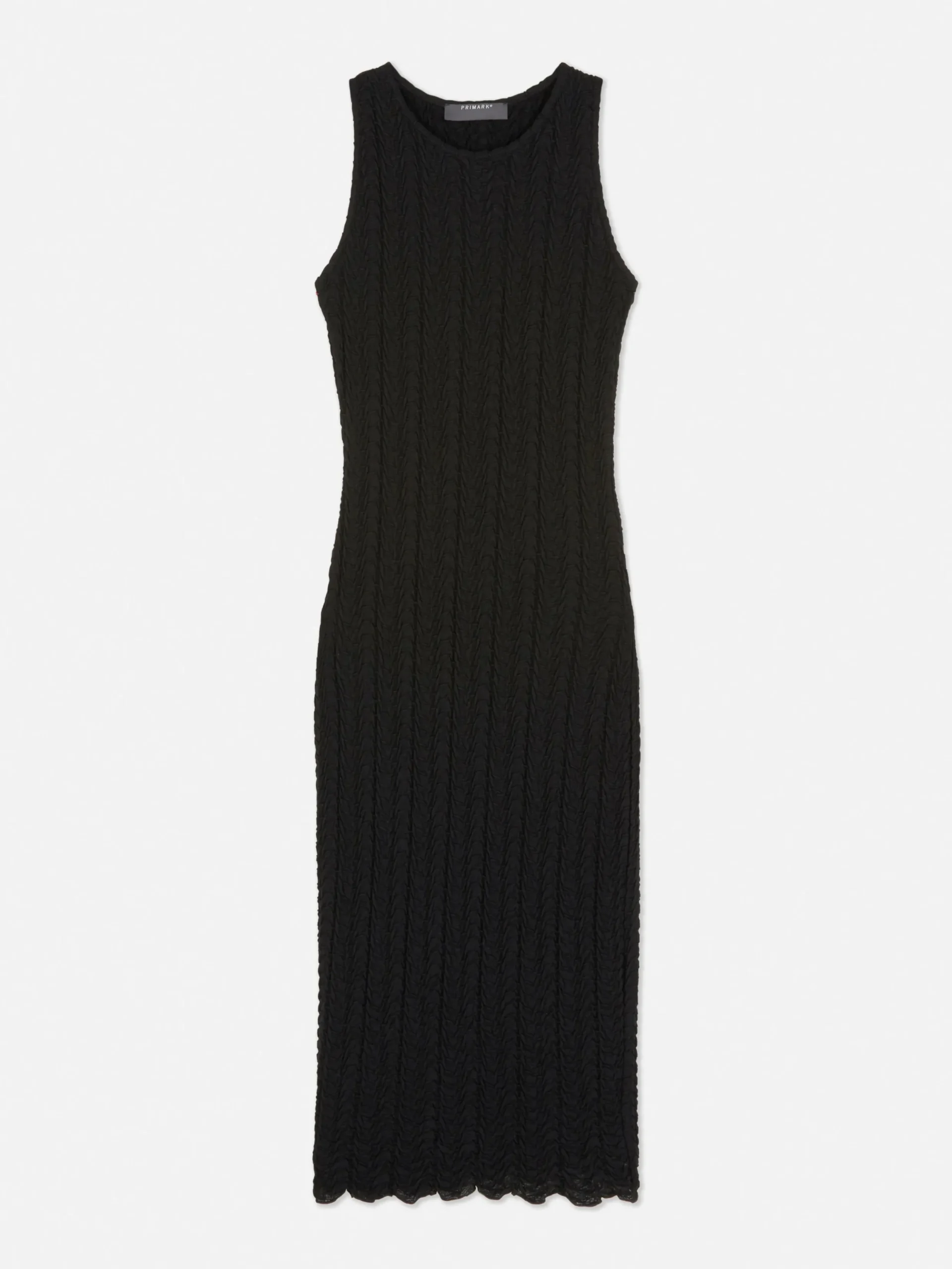 Robes|Primark Robe Mi-longue Texturée à Dos Nageur Noir