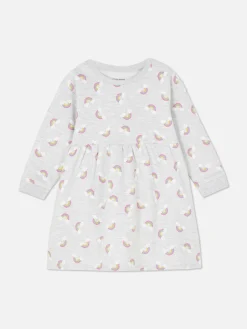 Robes Et Jupes|Primark Robe Sweat-shirt à Motif Arc-en-ciel Gris chiné