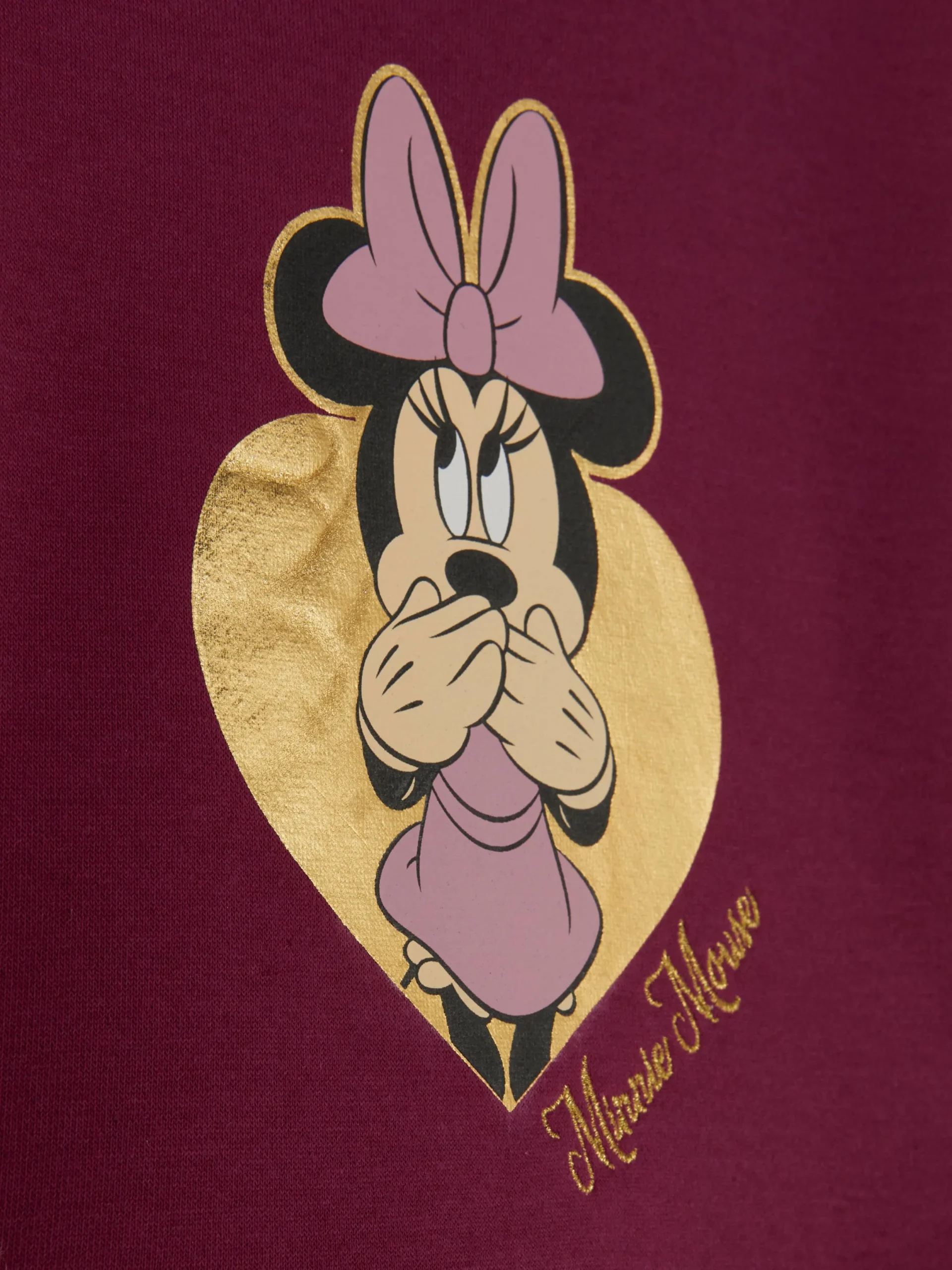 Robes|Primark Robe Sweat-shirt Disney Minnie Mouse Bordeaux
