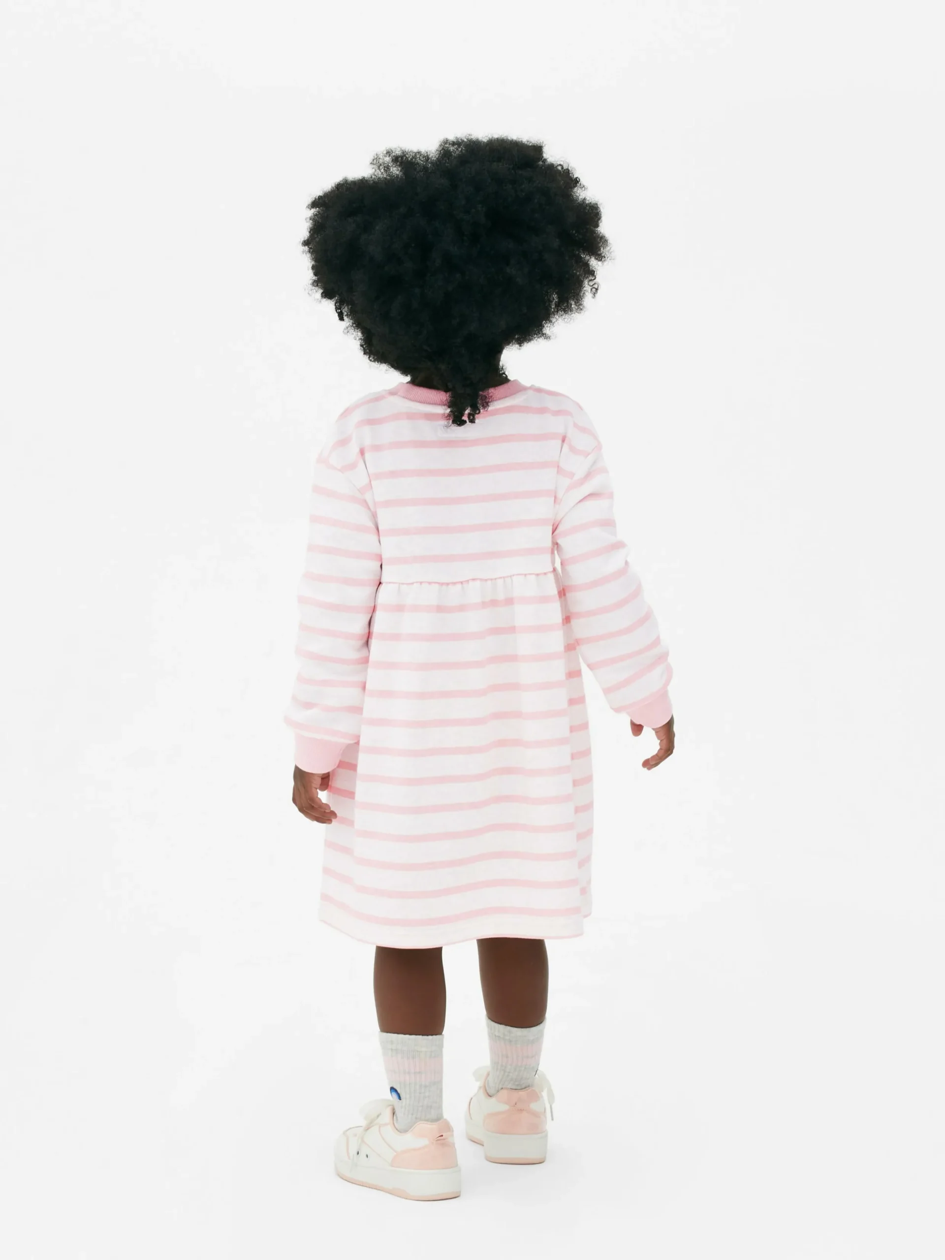 Robes|Primark Robe-pull à Rayures Rose poudré