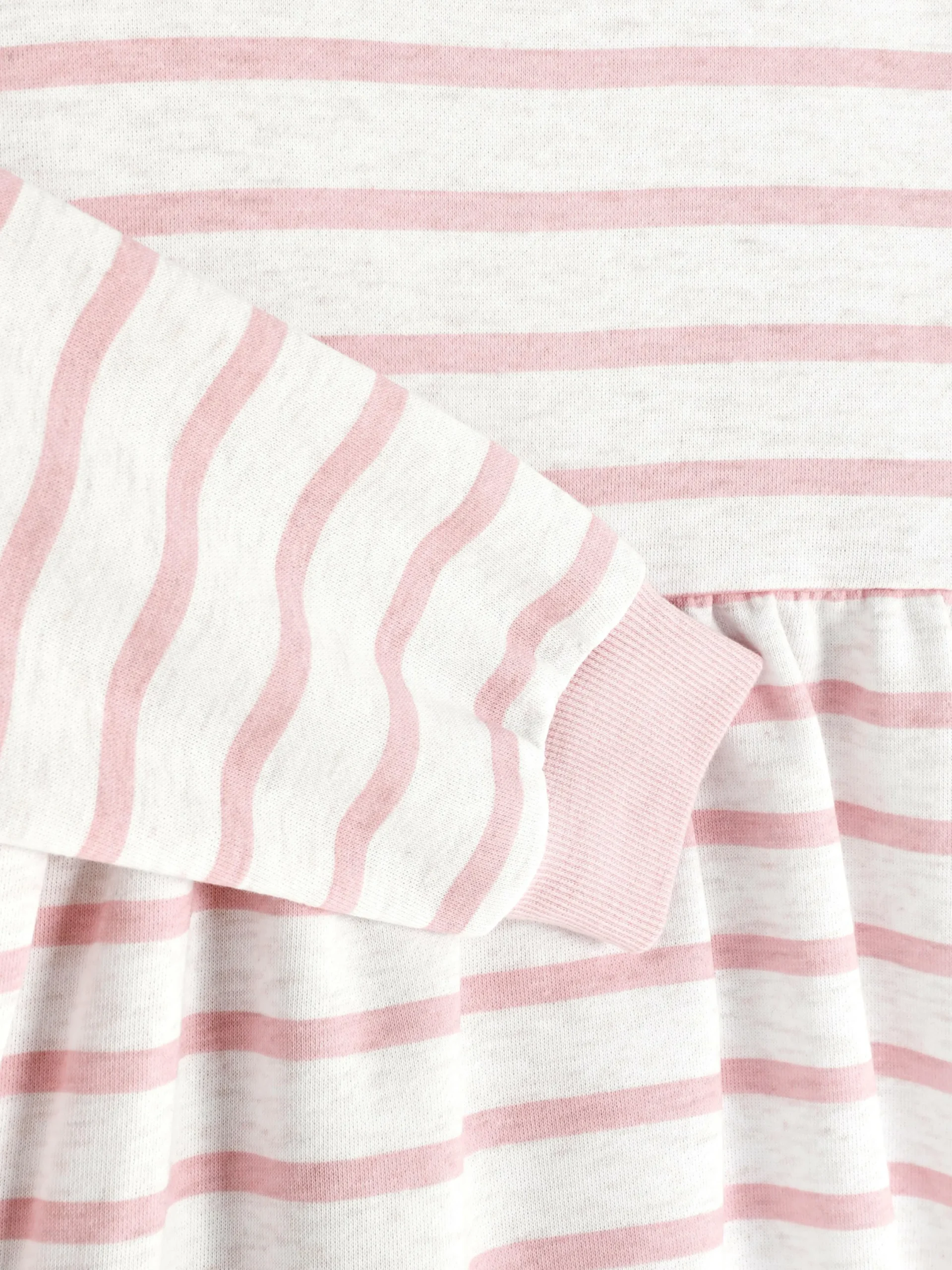 Robes|Primark Robe-pull à Rayures Rose poudré