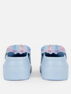 Tongs Et Claquettes|Primark Sabots Compensés Disney Lilo & Stitch Bleu