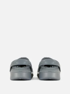 Chaussons|Primark Sabots Doublés De Fausse Fourrure à Motif Football Multicolore