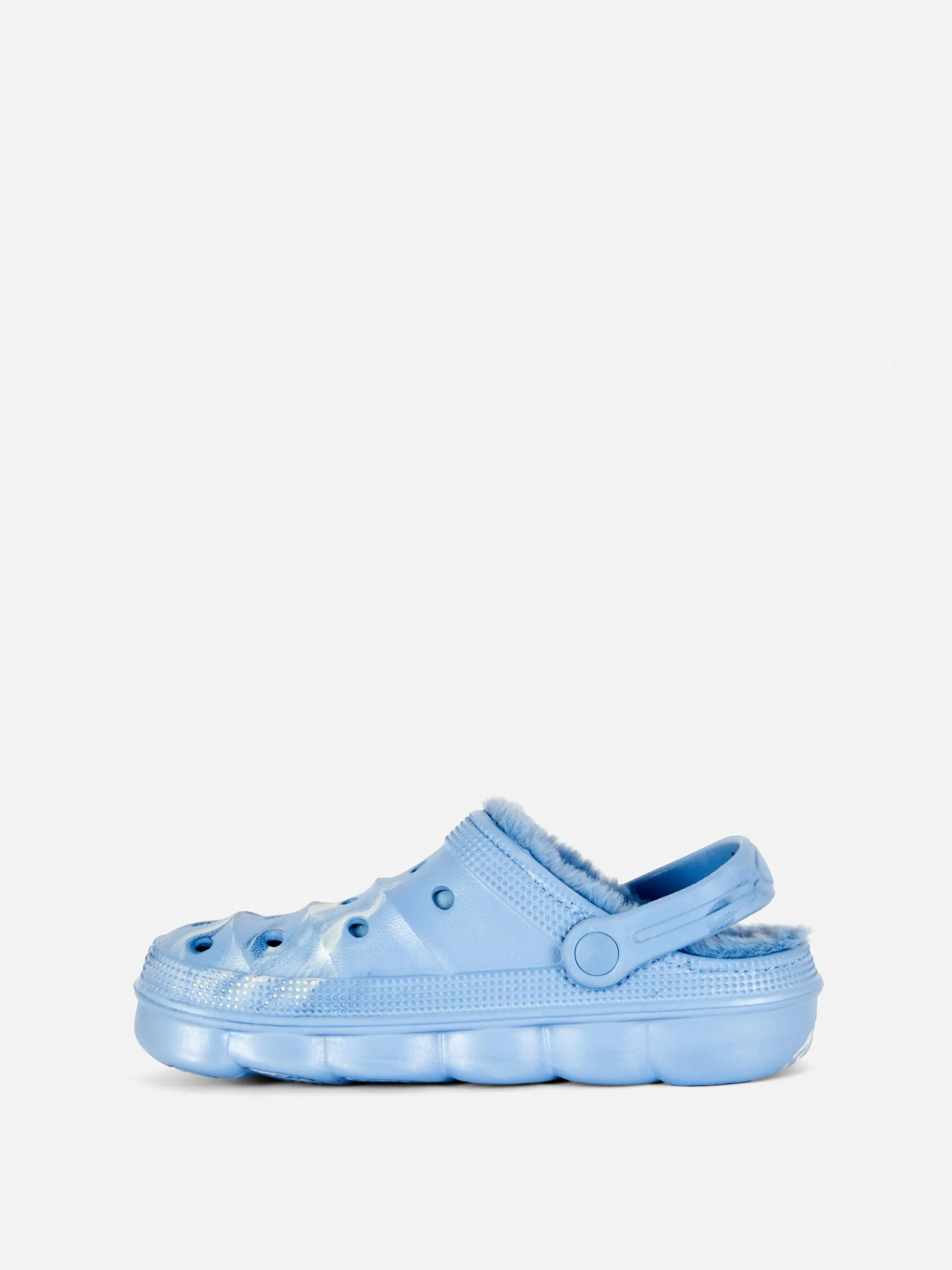 Chaussons|Primark Sabots Effet Marbré Doublés De Fausse Fourrure Bleu