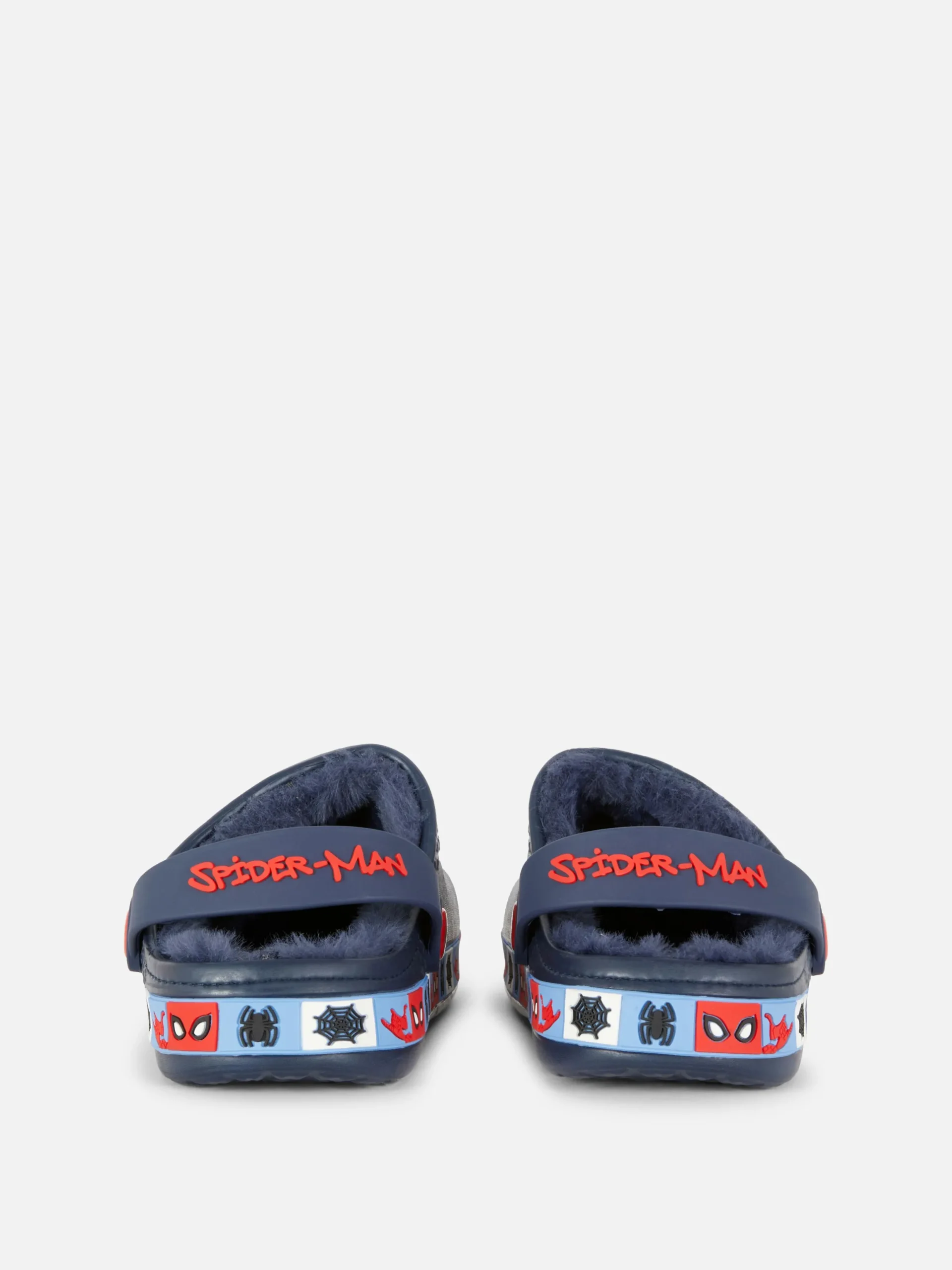 Sandales Et Tongs|Primark Sabots En Fausse Fourrure MARVEL Spider-Man Bleu marine