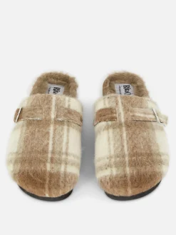 Chaussons|Primark Sabots Mules Doublés De Fausse Fourrure Rita Ora Marron