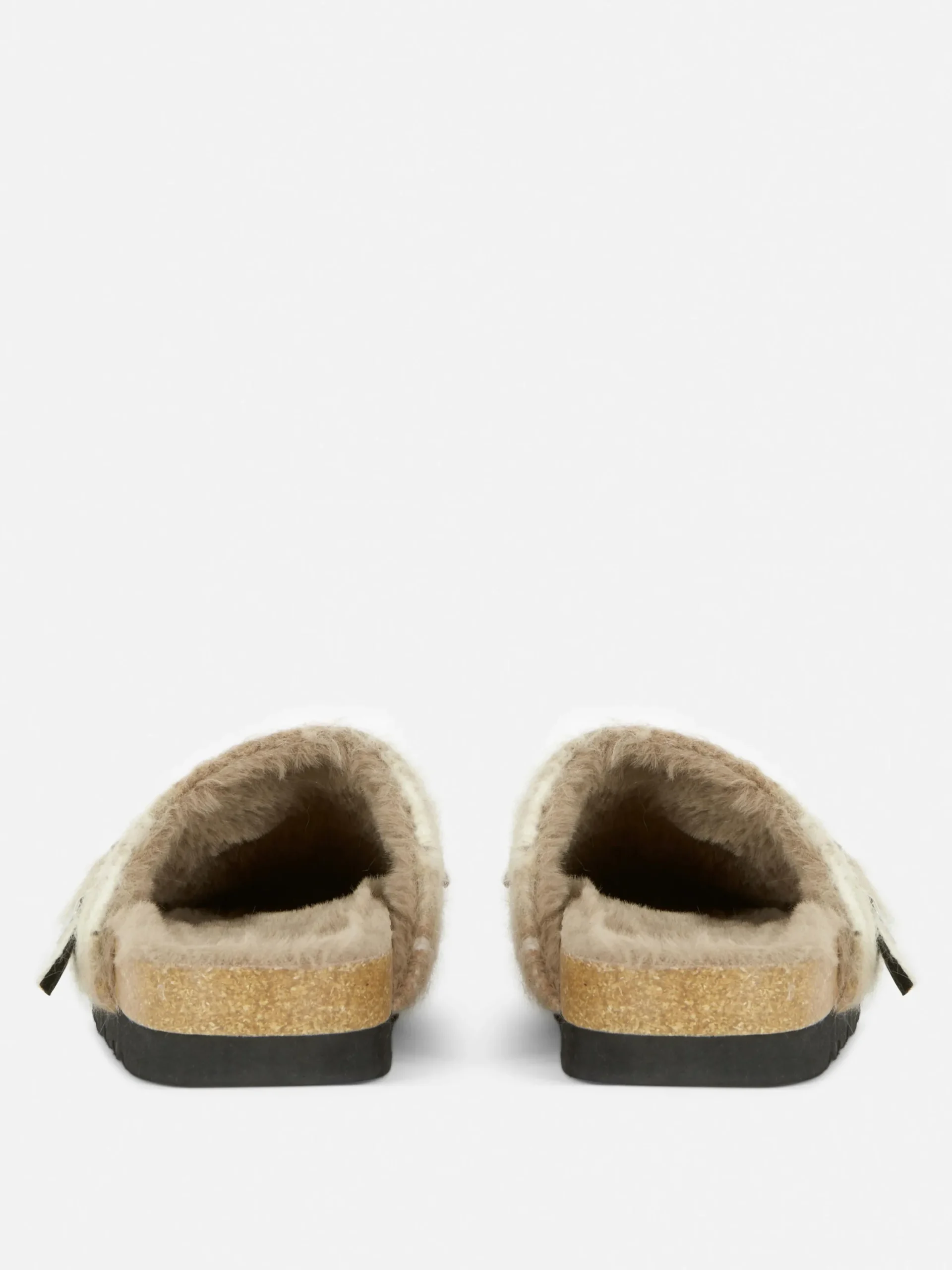 Chaussons|Primark Sabots Mules Doublés De Fausse Fourrure Rita Ora Marron