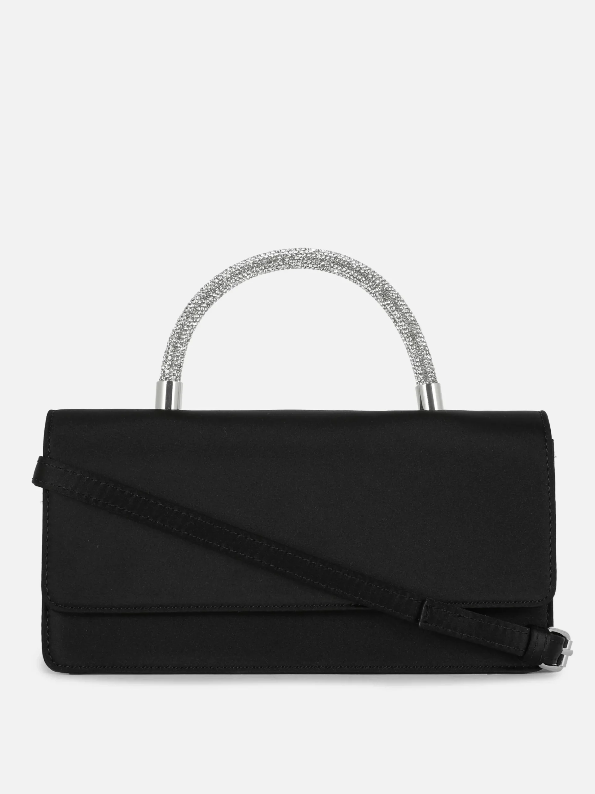 Sacs Et Porte-Monnaie|Primark Sac à Bandoulière En Satin Avec Anse à Strass Noir