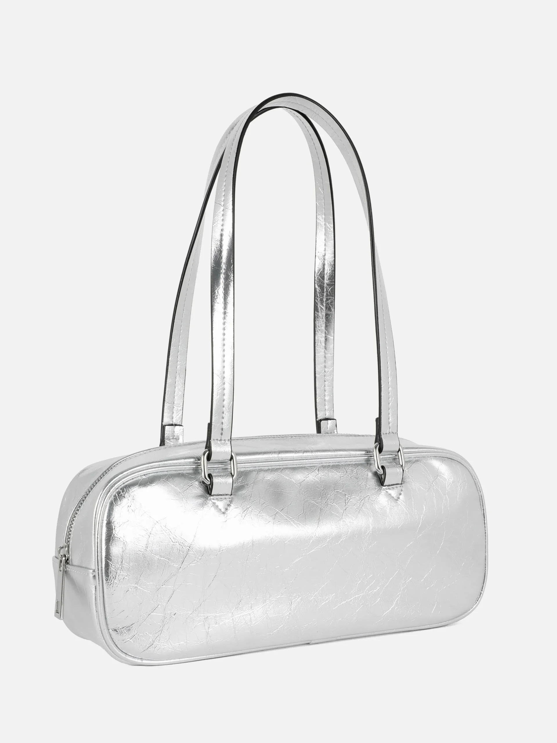 Sacs Et Porte-Monnaie|Primark Sac à Bandoulière En Tissu Froncé Texturé Argent