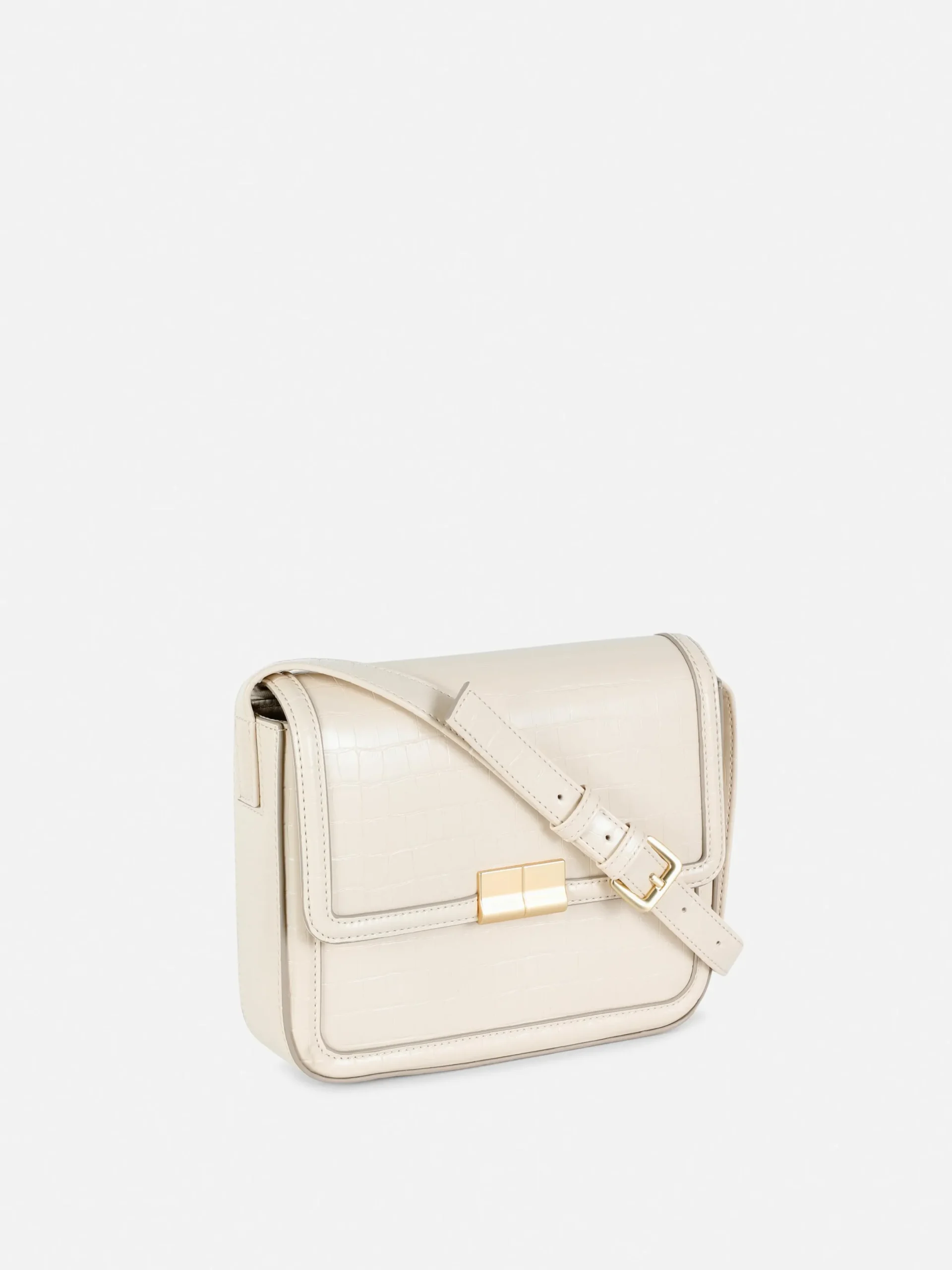 Sacs Et Porte-Monnaie|Primark Sac à Bandoulière Imitation Croco Écru