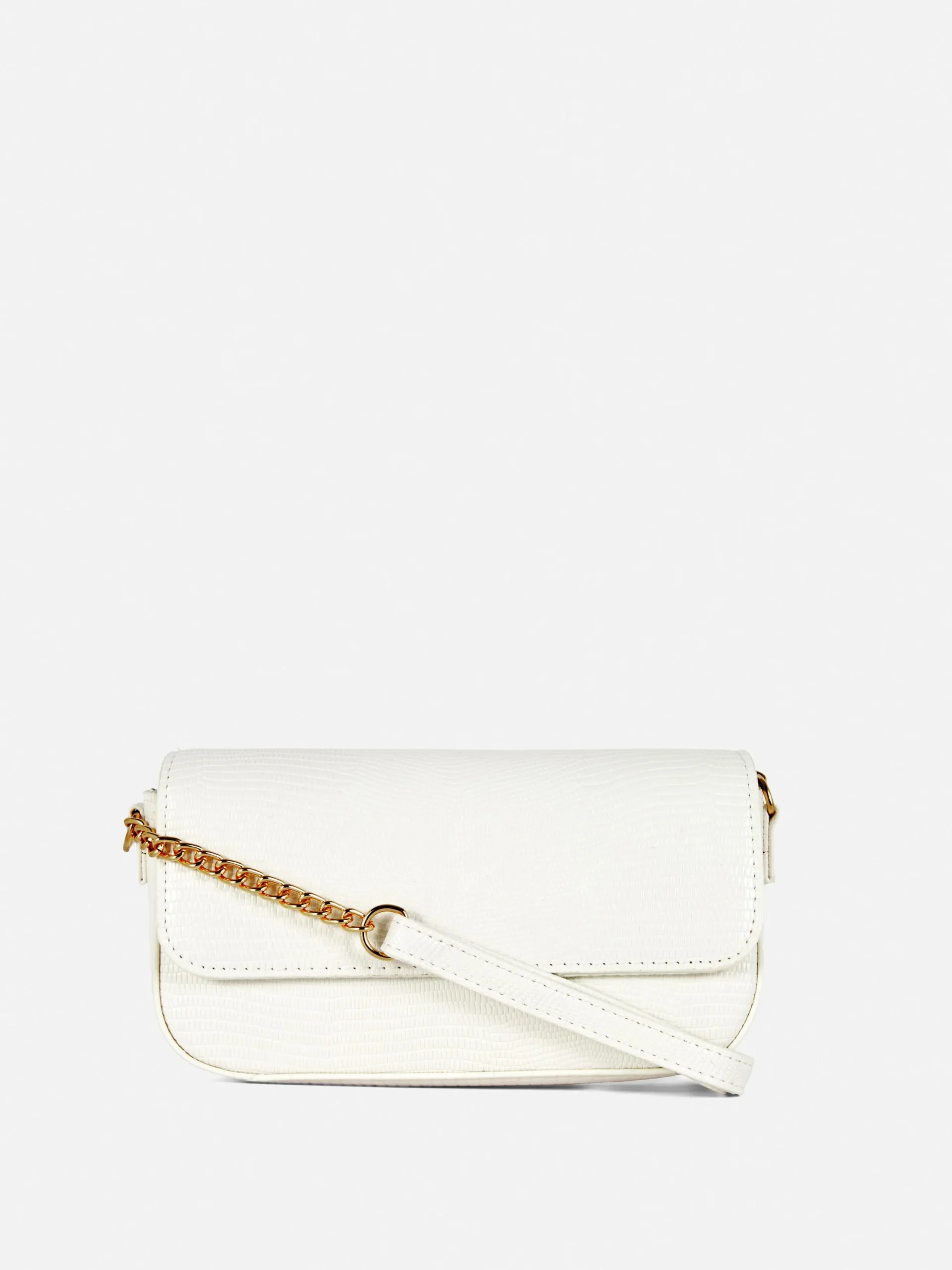 Sacs Et Porte-Monnaie|Primark Sac à Bandoulière Imitation Serpent Blanc
