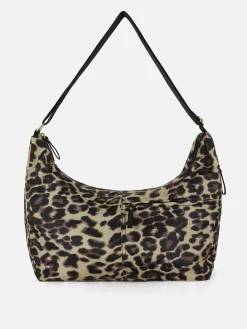Sacs Et Porte-Monnaie|Primark Sac à Bandoulière Oversize à Imprimé Léopard Marron