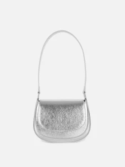 Sacs Et Porte-Monnaie|Primark Sac Bandoulière Avec Rabat Sur Le Devant Argent