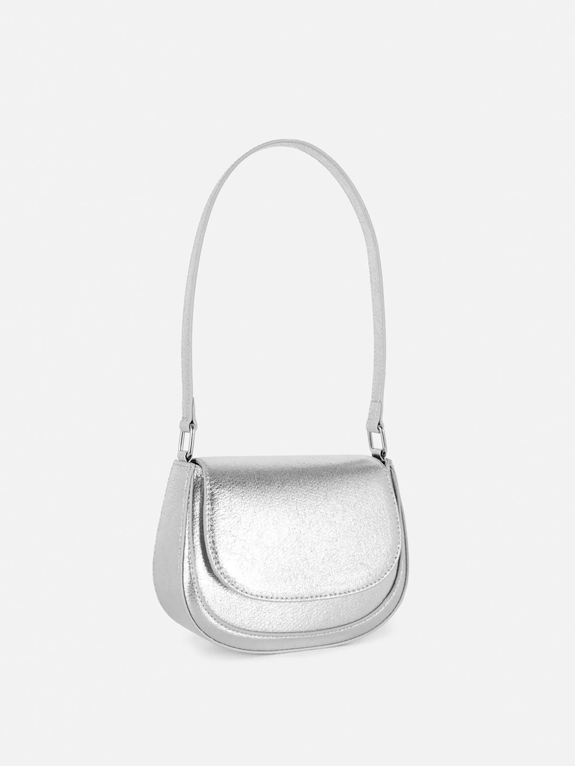 Sacs Et Porte-Monnaie|Primark Sac Bandoulière Avec Rabat Sur Le Devant Argent