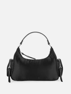 Sacs Et Porte-Monnaie|Primark Sac Bandoulière En Satin Avec Poche Noir