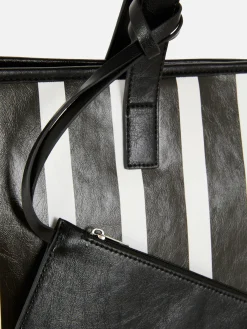 Sacs Et Porte-Monnaie|Primark Sac Fourre-tout à Rayures Noir/Blanc