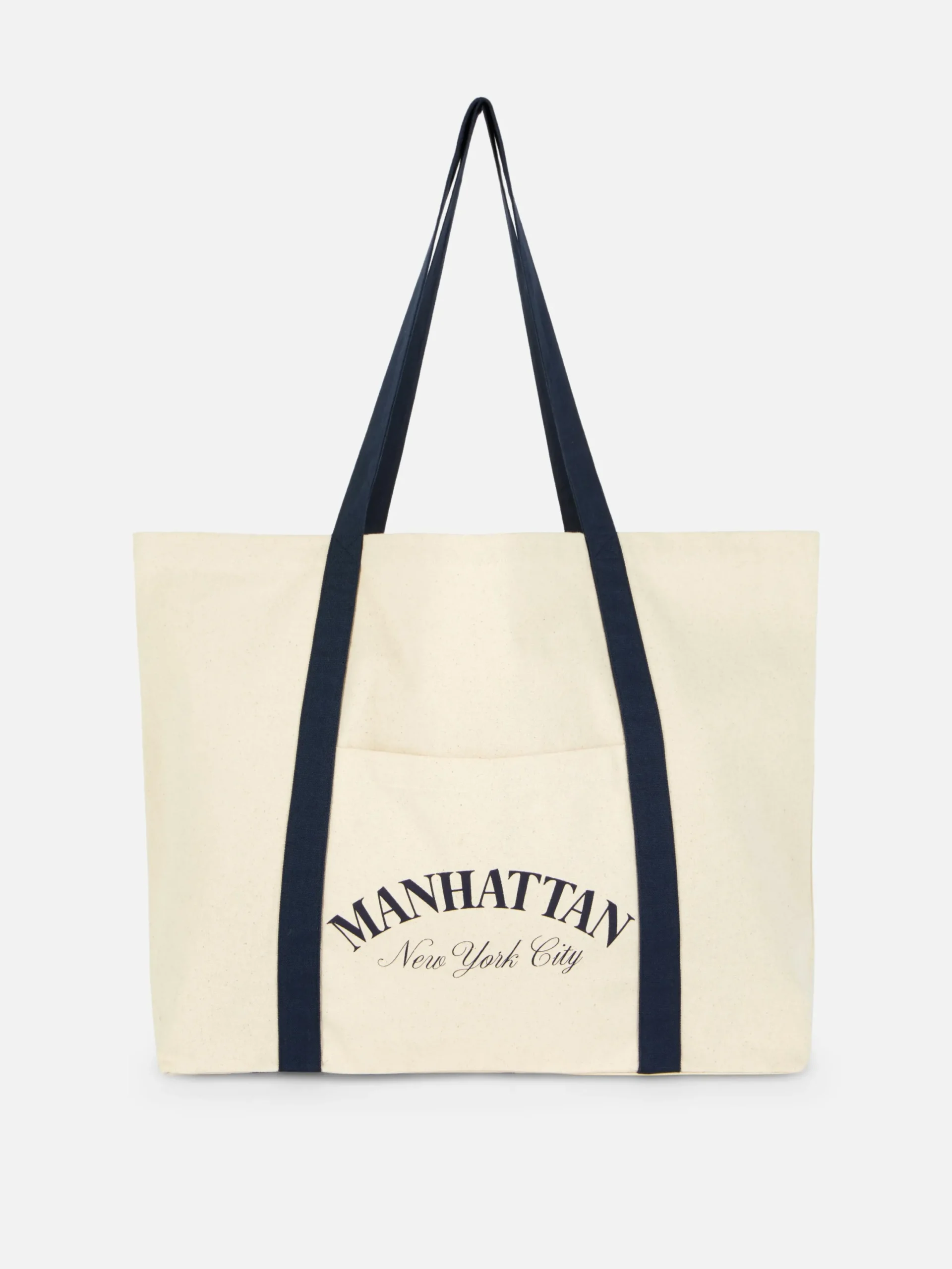 Sacs Et Porte-Monnaie|Primark Sac Fourre-tout Oversize En Toile Manhattan Écru