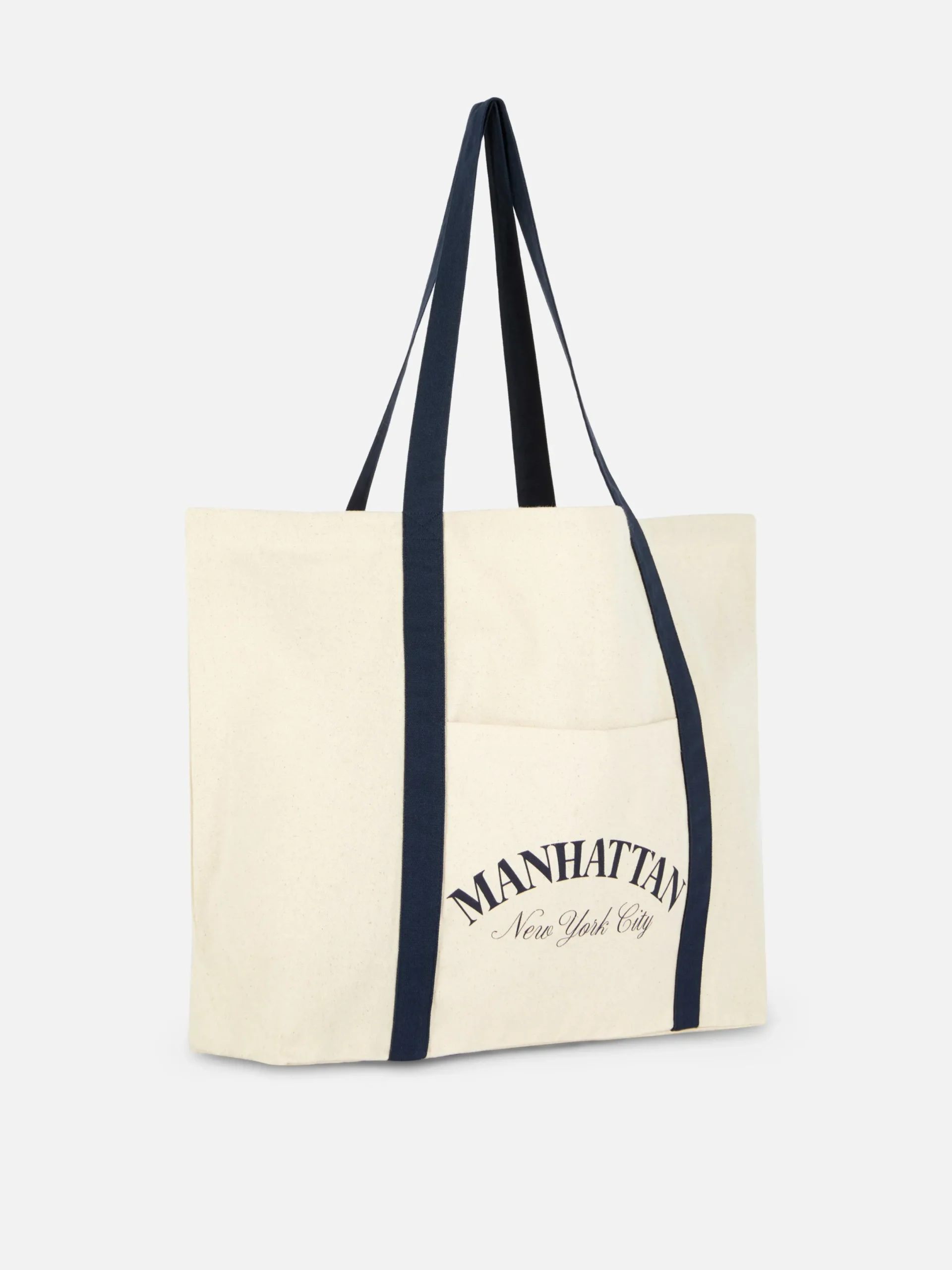 Sacs Et Porte-Monnaie|Primark Sac Fourre-tout Oversize En Toile Manhattan Écru