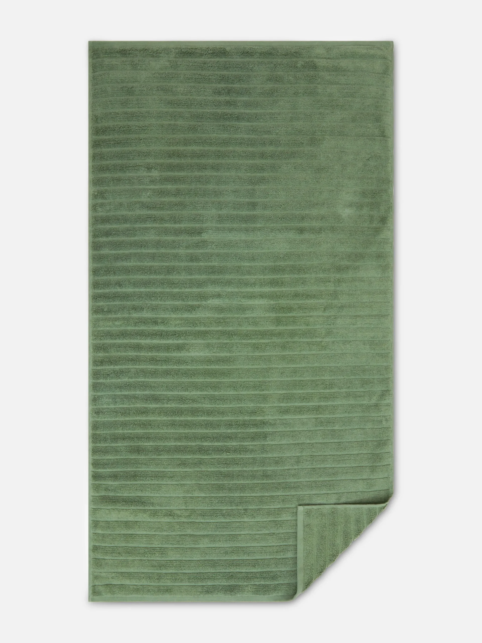 Serviettes|Primark Serviette De Bain Côtelée Texturée Vert