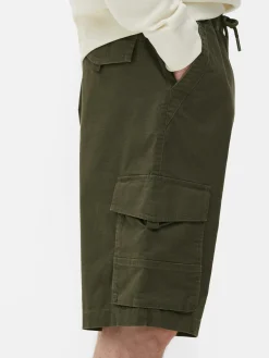Shorts|Primark Short Cargo Avec Cordon De Serrage Kaki
