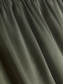 Bas De Pyjama|Primark Short De Pyjama En Satin Avec Finitions En Dentelle Kaki