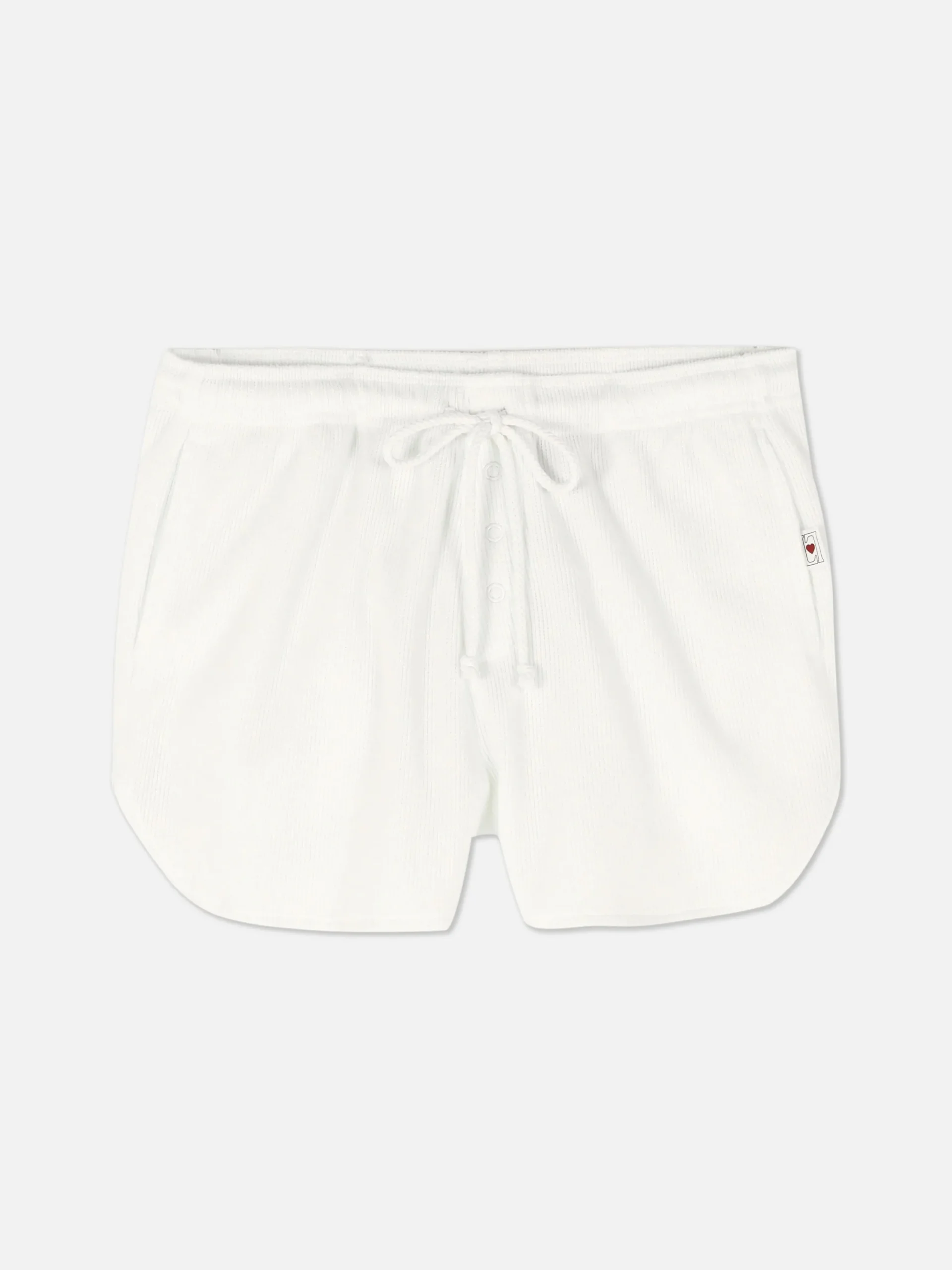 Bas De Pyjama|Primark Short De Pyjama Micro Gaufré Blanc