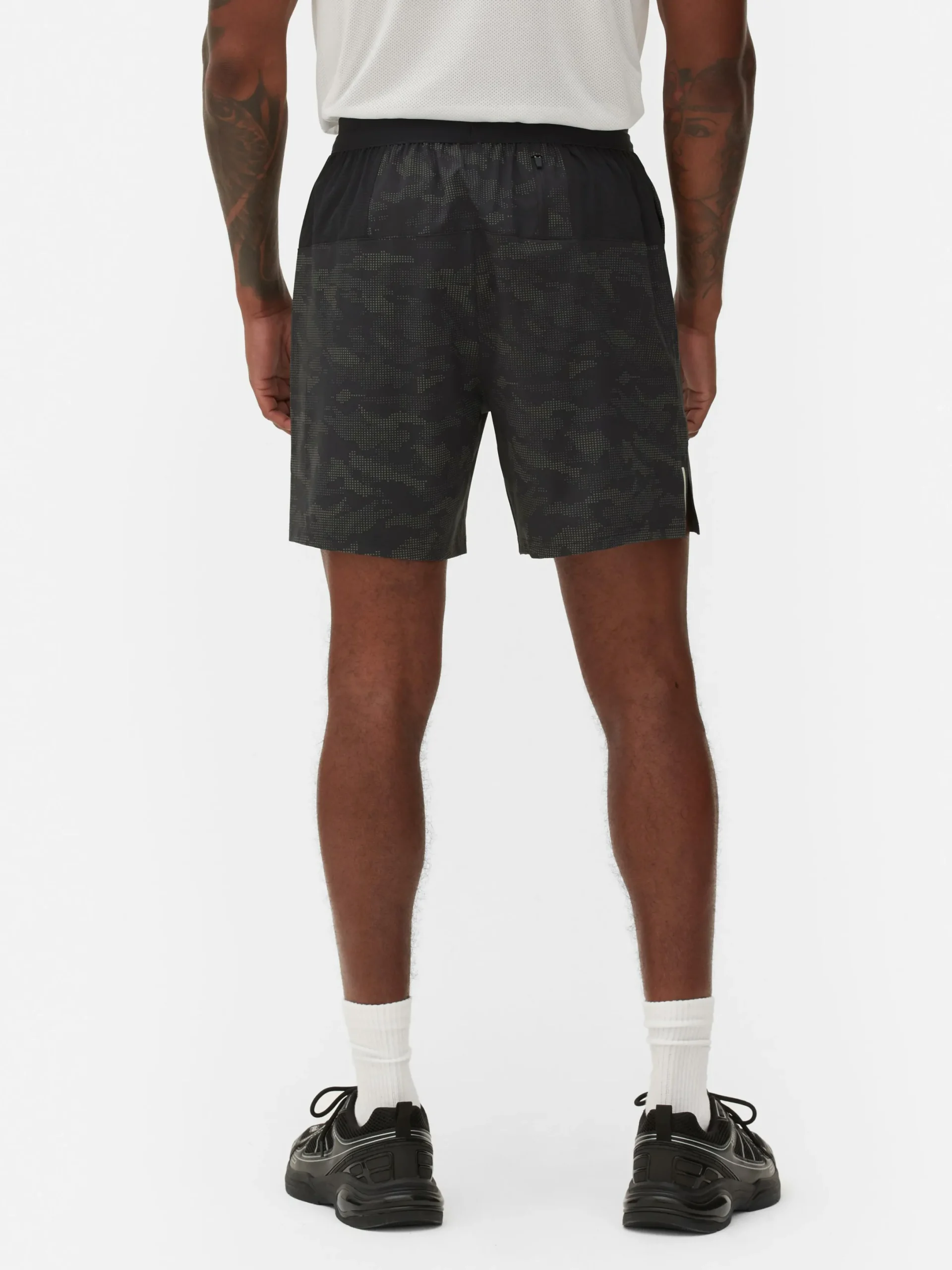 Shorts|Vêtements De Sport|Primark Short De Sport à Motifs Réfléchissants Anthracite