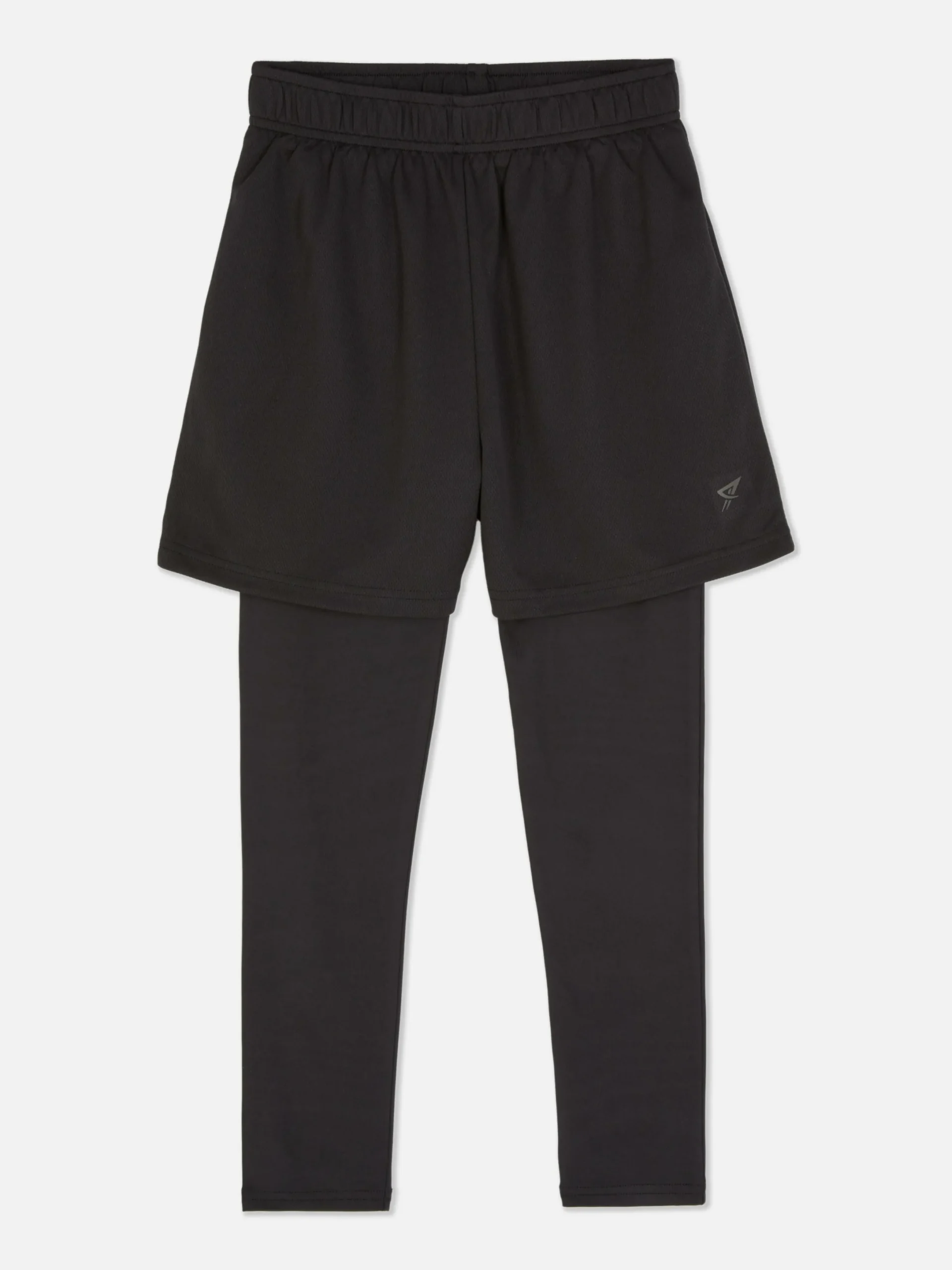 Shorts|Primark Short De Sport Avec Legging 2 En 1 Noir