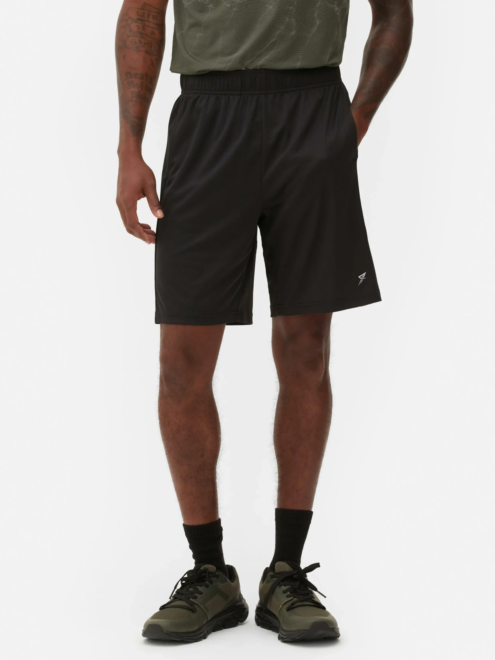 Shorts|Vêtements De Sport|Primark Short De Sport En Maille Noir