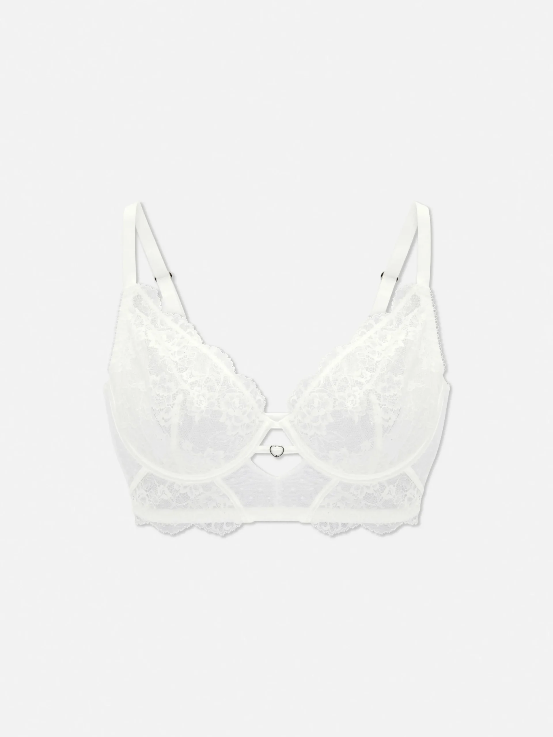 Soutiens-Gorge|Primark Soutien-gorge Bustier De Mariée En Dentelle Non Rembourré D-G Ivoire