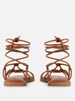 Sandales|Primark Spartiates à Brides Fauve