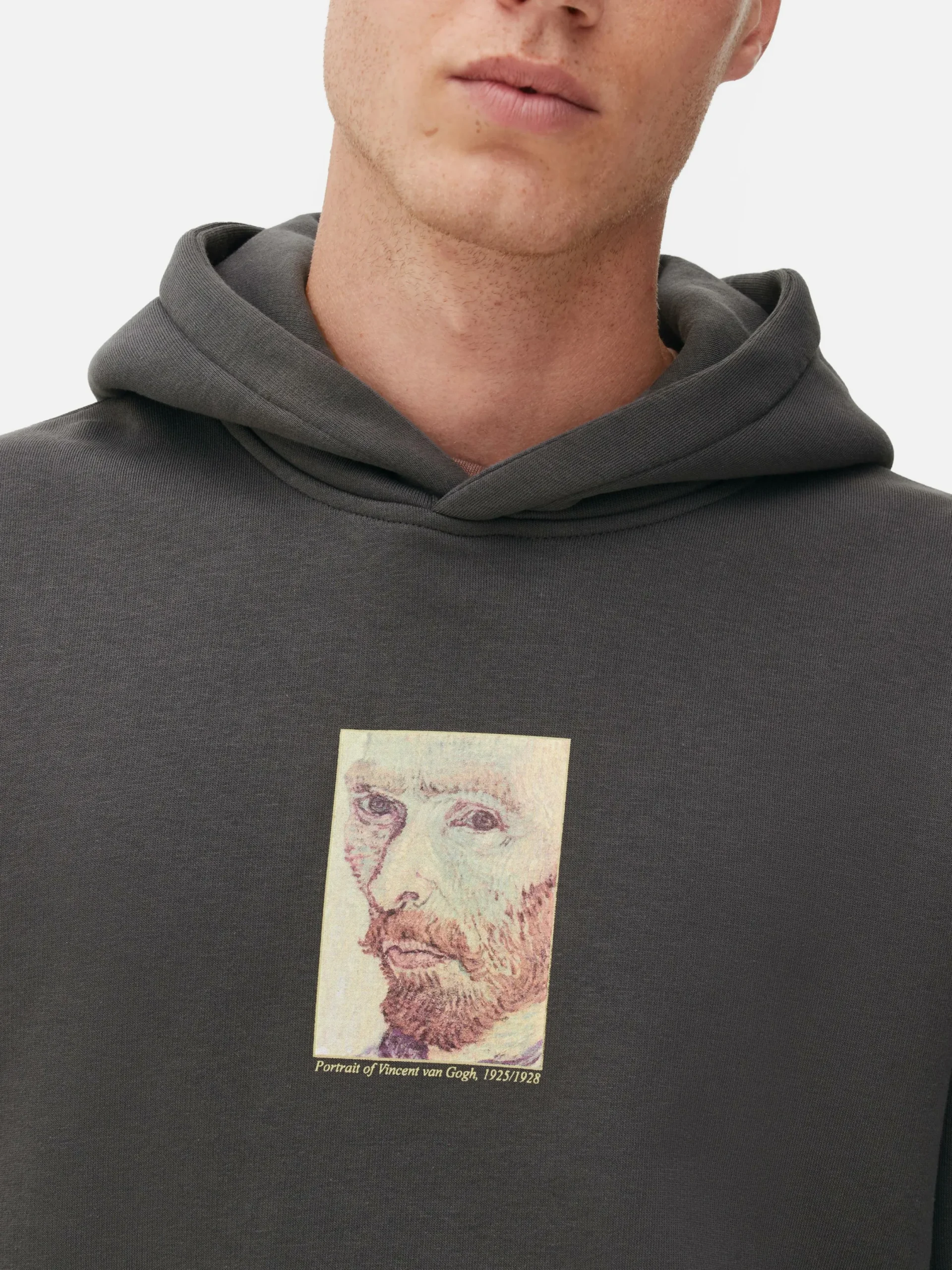 T-Shirts Et Sweat-Shirts À Motifs|Sweats À Capuche Et Sweat-Shirts|Primark Sweat à Capuche Autoportrait Vincent Van Gogh Anthracite