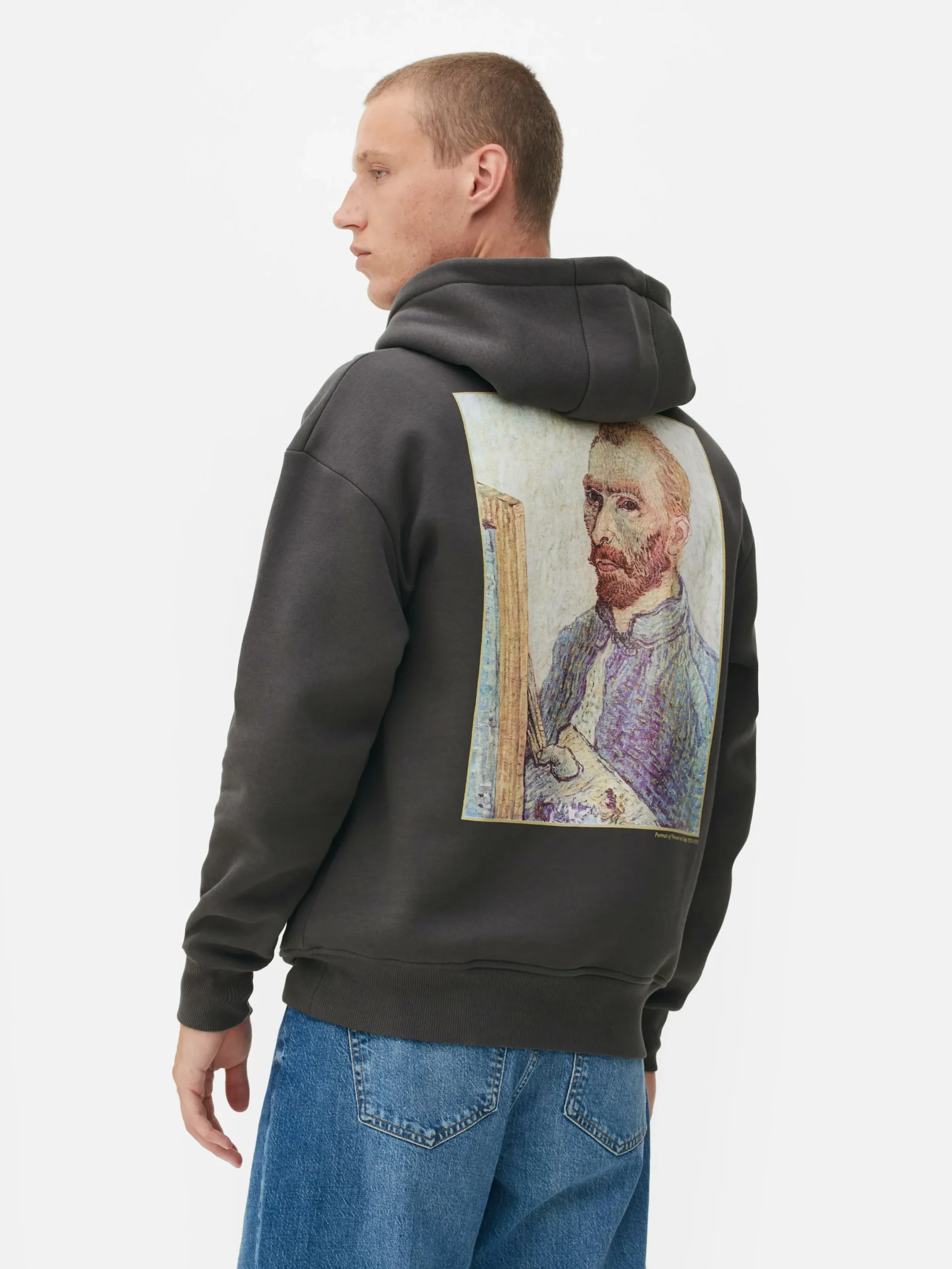 T-Shirts Et Sweat-Shirts À Motifs|Sweats À Capuche Et Sweat-Shirts|Primark Sweat à Capuche Autoportrait Vincent Van Gogh Anthracite