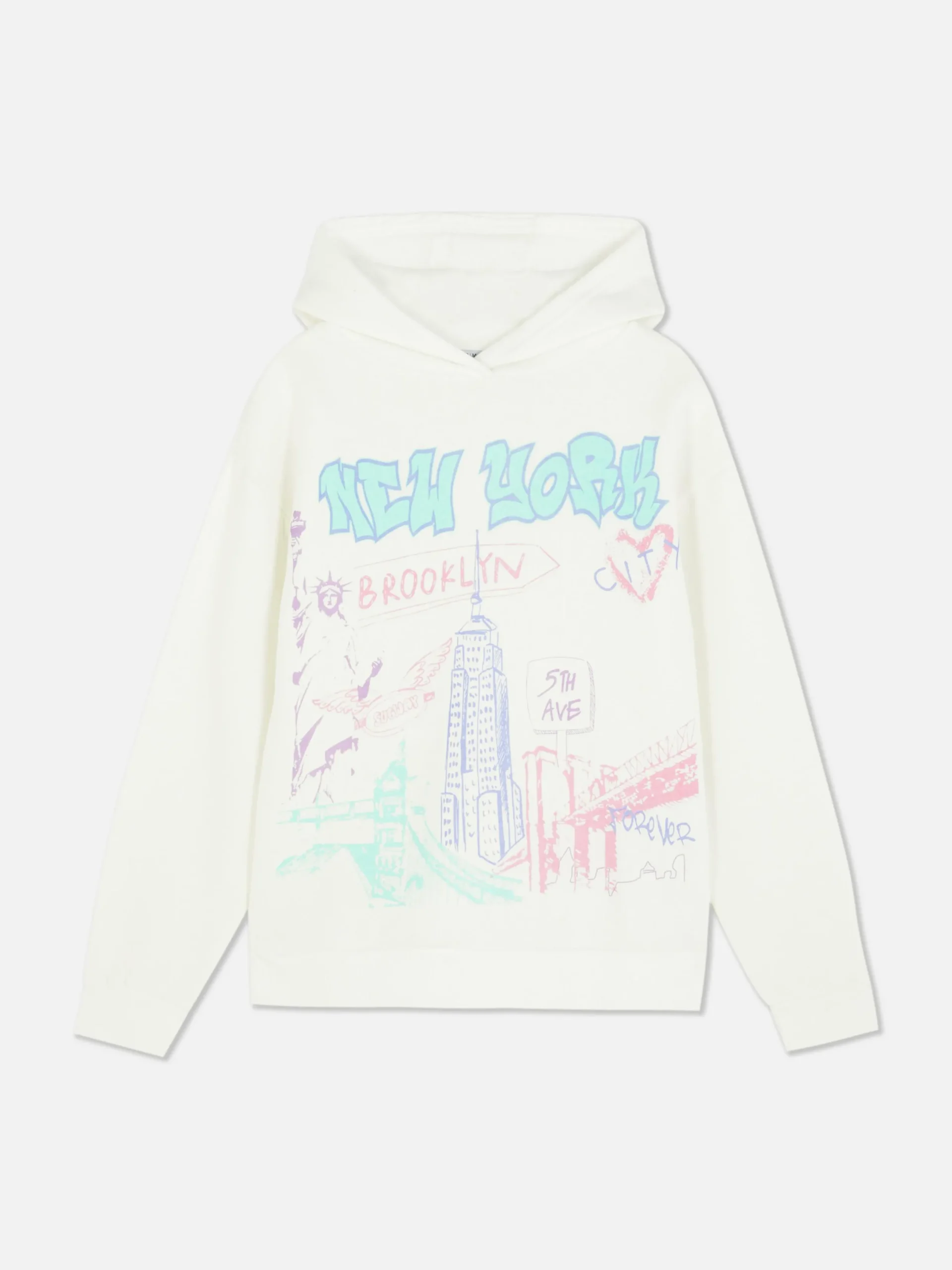 Sweats À Capuche Et Sweat-Shirts|Primark Sweat à Capuche Graphique Écru