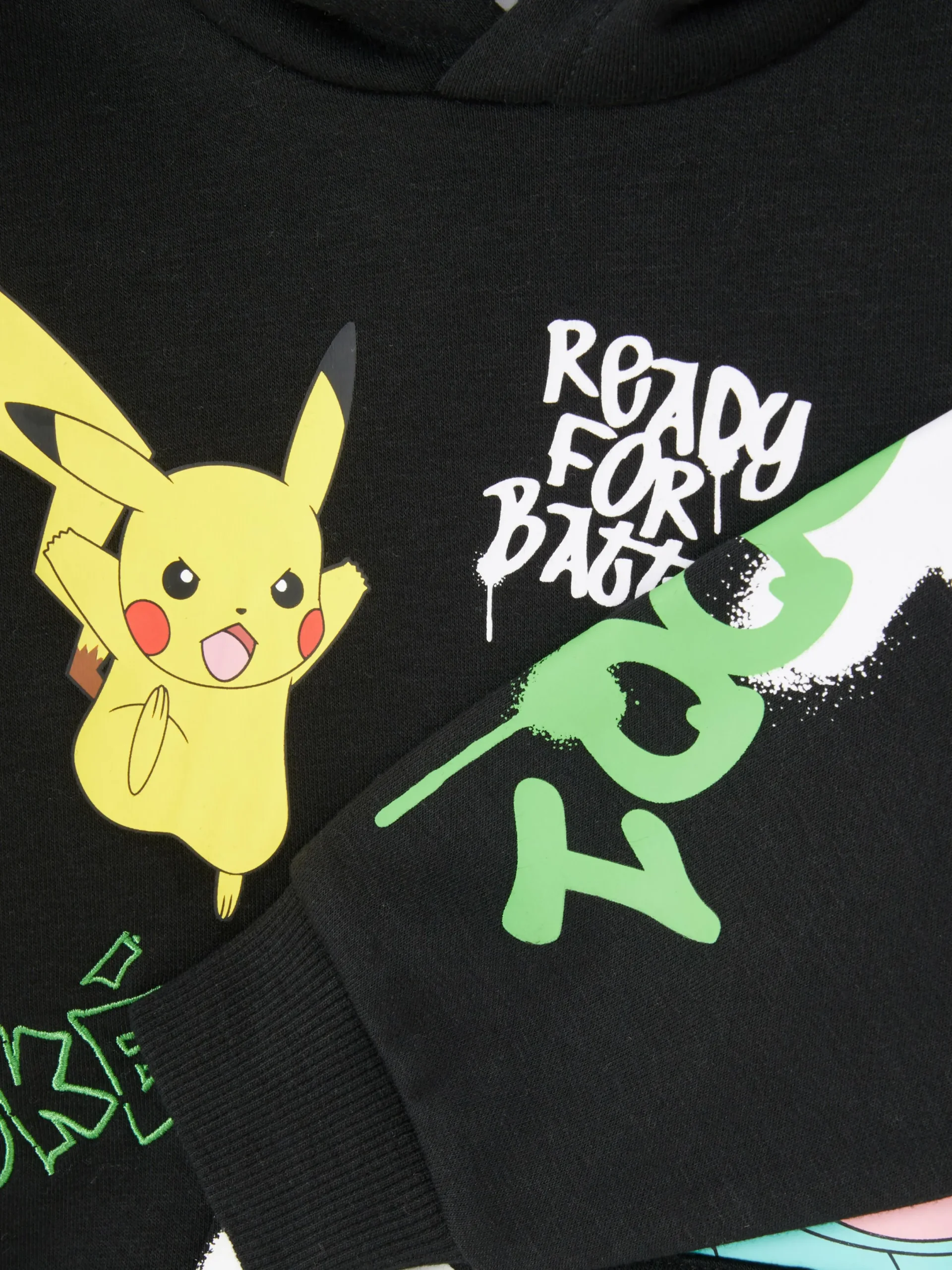 Sweats À Capuche Et Sweat-Shirts|Primark Sweat à Capuche Graphique Pokémon à Coordonner Noir