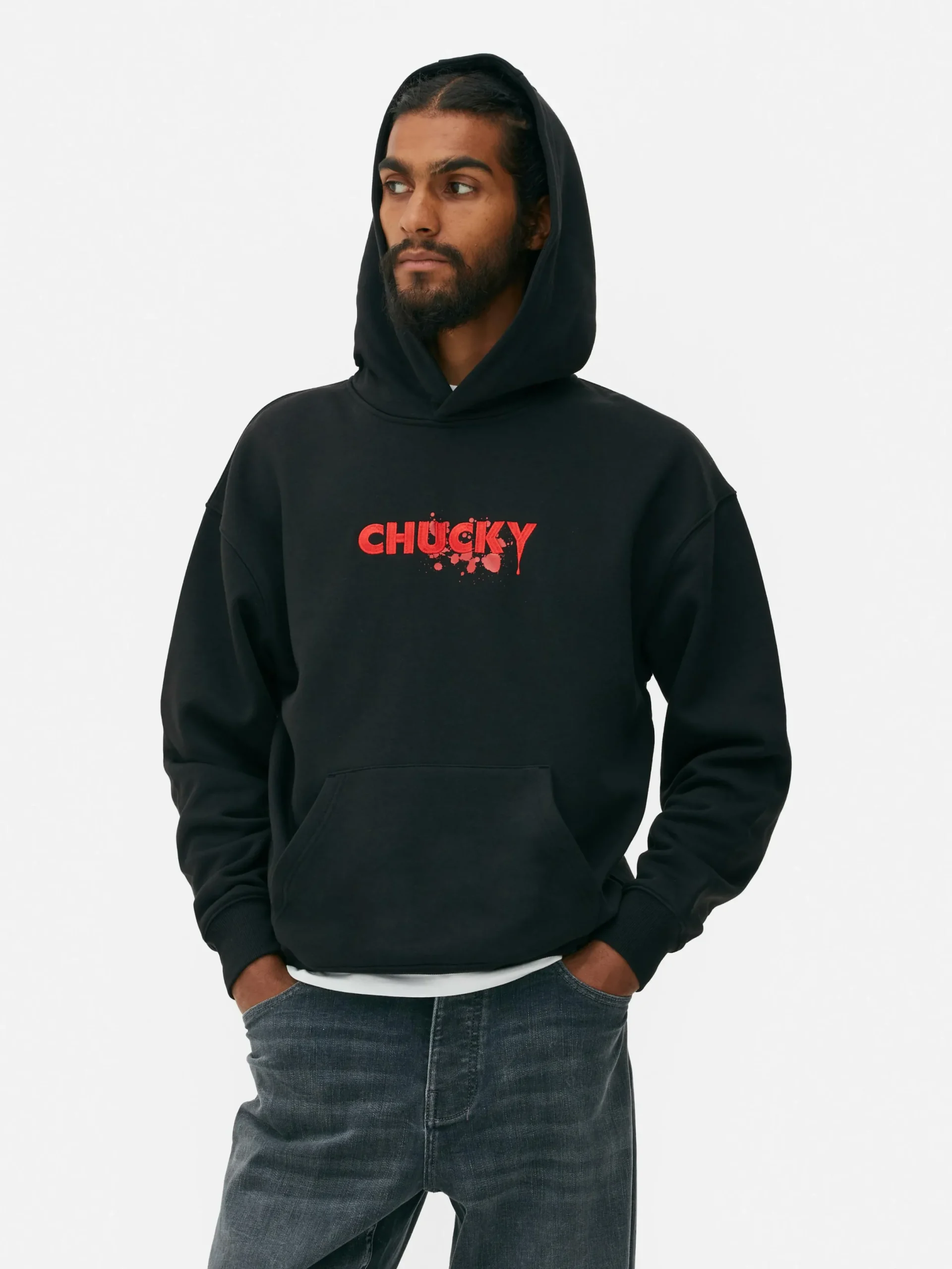 T-Shirts Et Sweat-Shirts À Motifs|Tout Halloween|Primark Sweat à Capuche Graphique Chucky Noir
