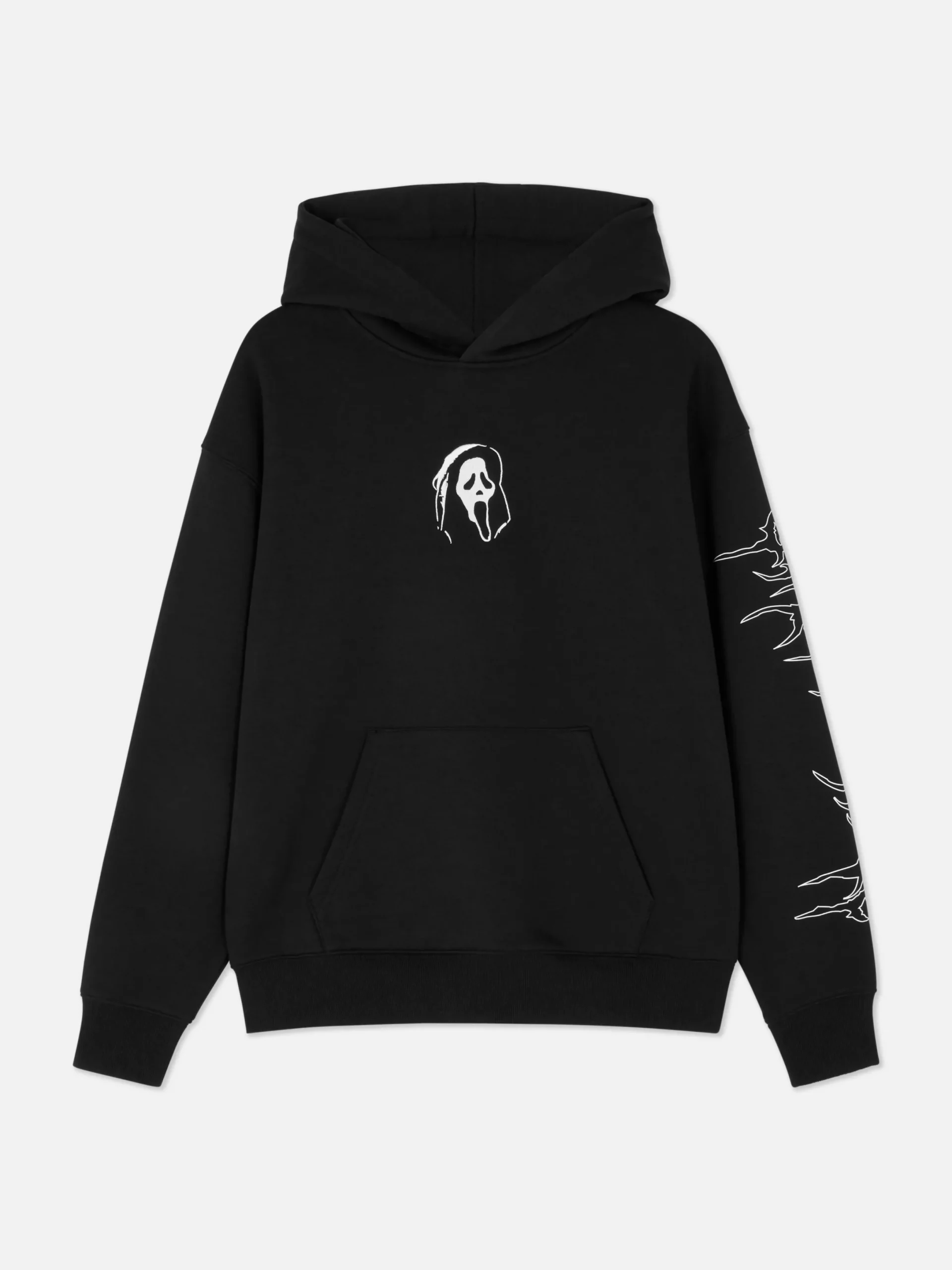 T-Shirts Et Sweat-Shirts À Motifs|Sweats À Capuche Et Sweat-Shirts|Primark Sweat à Capuche Graphique Scream Ghostface Noir