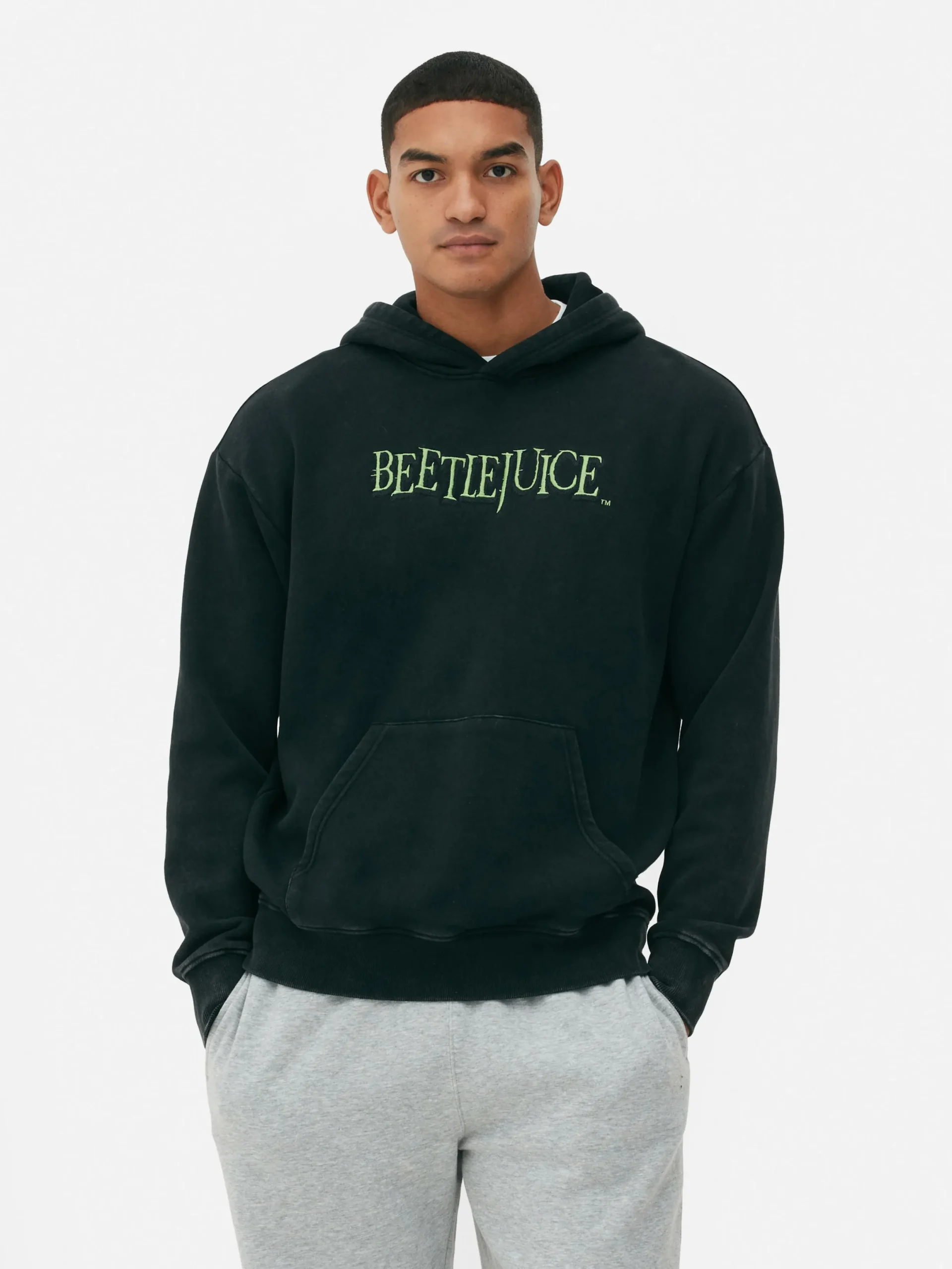 T-Shirts Et Sweat-Shirts À Motifs|Beetlejuice|Primark Sweat à Capuche Graphique Beetlejuice Anthracite