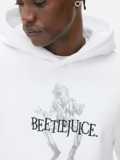 Beetlejuice|Tout Halloween|Primark Sweat à Capuche Graphique Personnage Beetlejuice Blanc