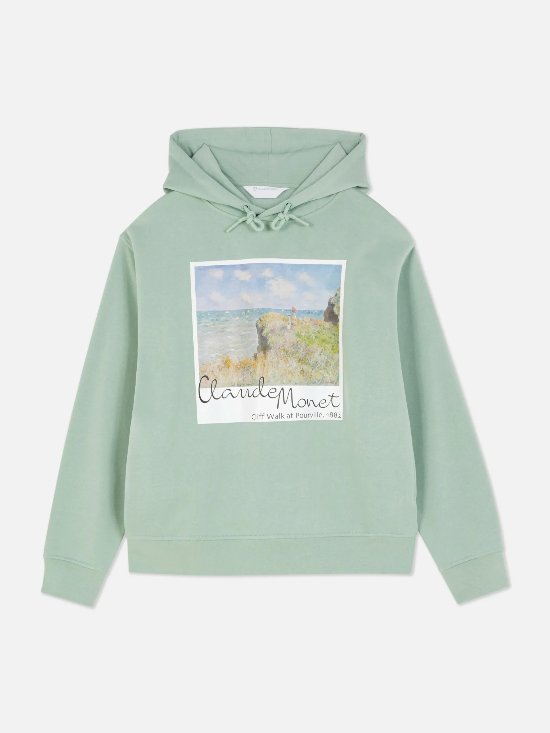 T-Shirts Et Sweat-Shirts À Motifs|Sweats À Capuche Et Sweat-Shirts|Primark Sweat à Capuche Polaroid Claude Monet Vert menthe