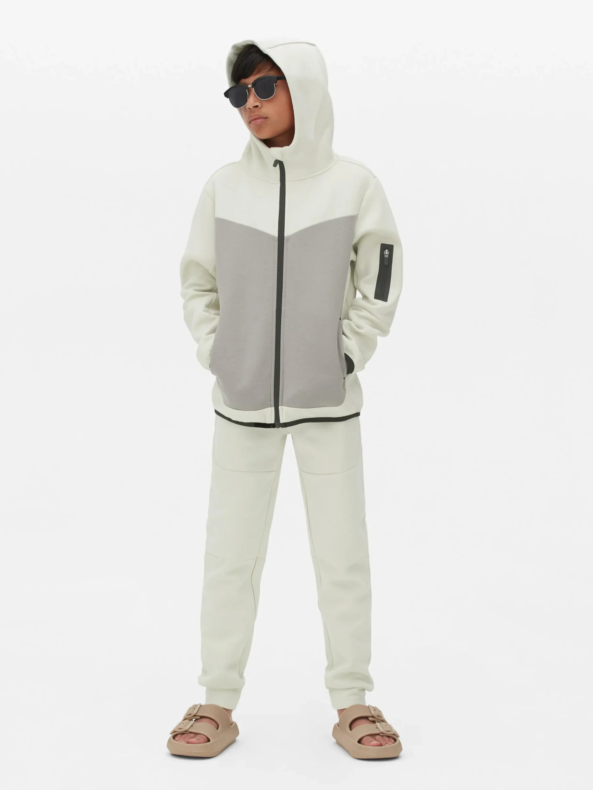 Sweats À Capuche Et Sweat-Shirts|Primark Sweat à Capuche Zippé à Coordonner Grège
