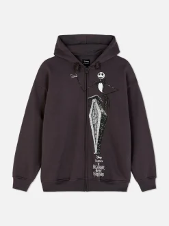 The Nightmare Before Christmas|Tout Halloween|Primark Sweat à Capuche Zippé Disney L'Étrange Noël De Monsieur Jack De Tim Burton Anthracite