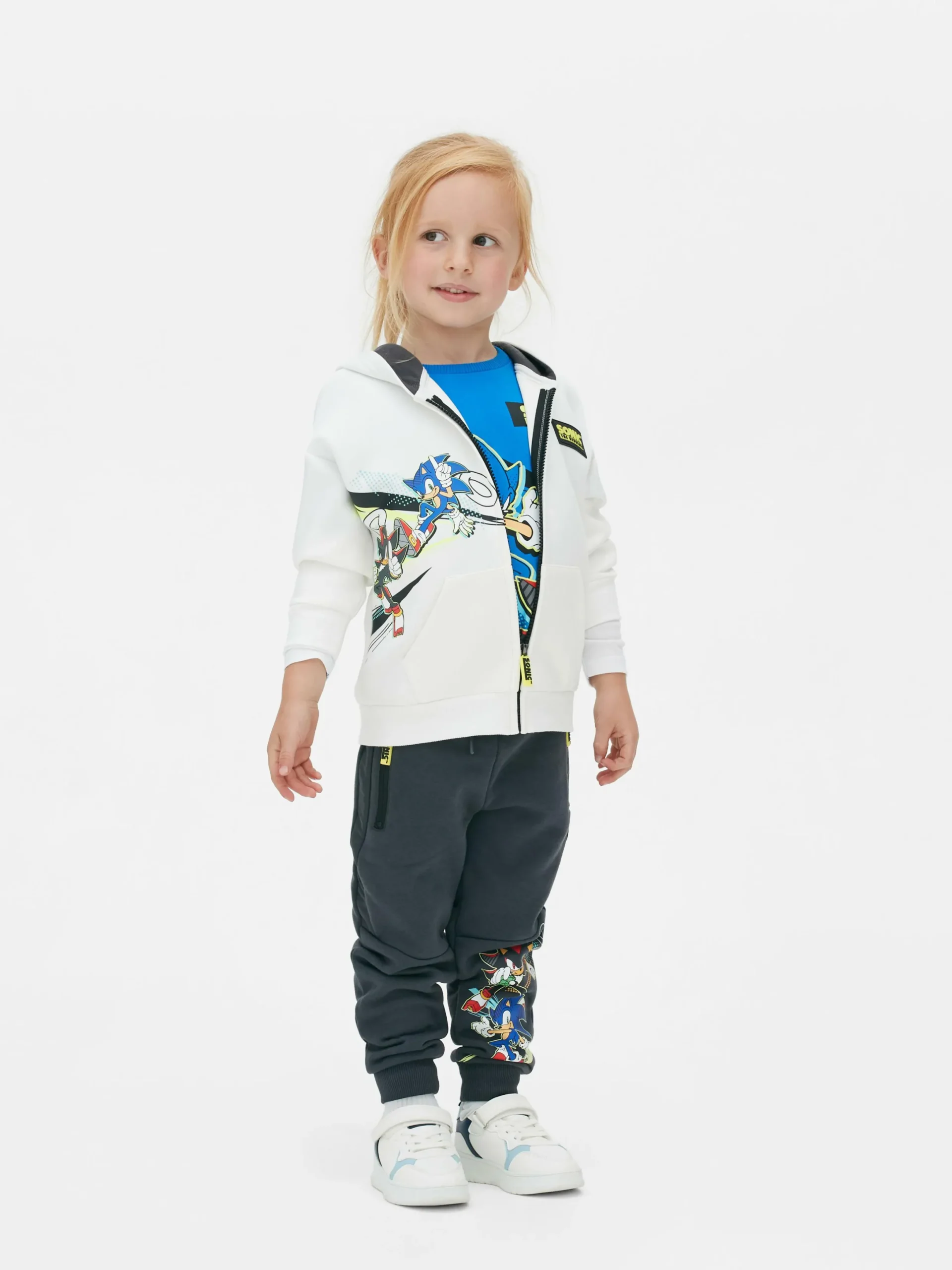 Sweats À Capuche Et Sweat-Shirts|Primark Sweat à Capuche Zippé Sonic Le Hérisson Écru