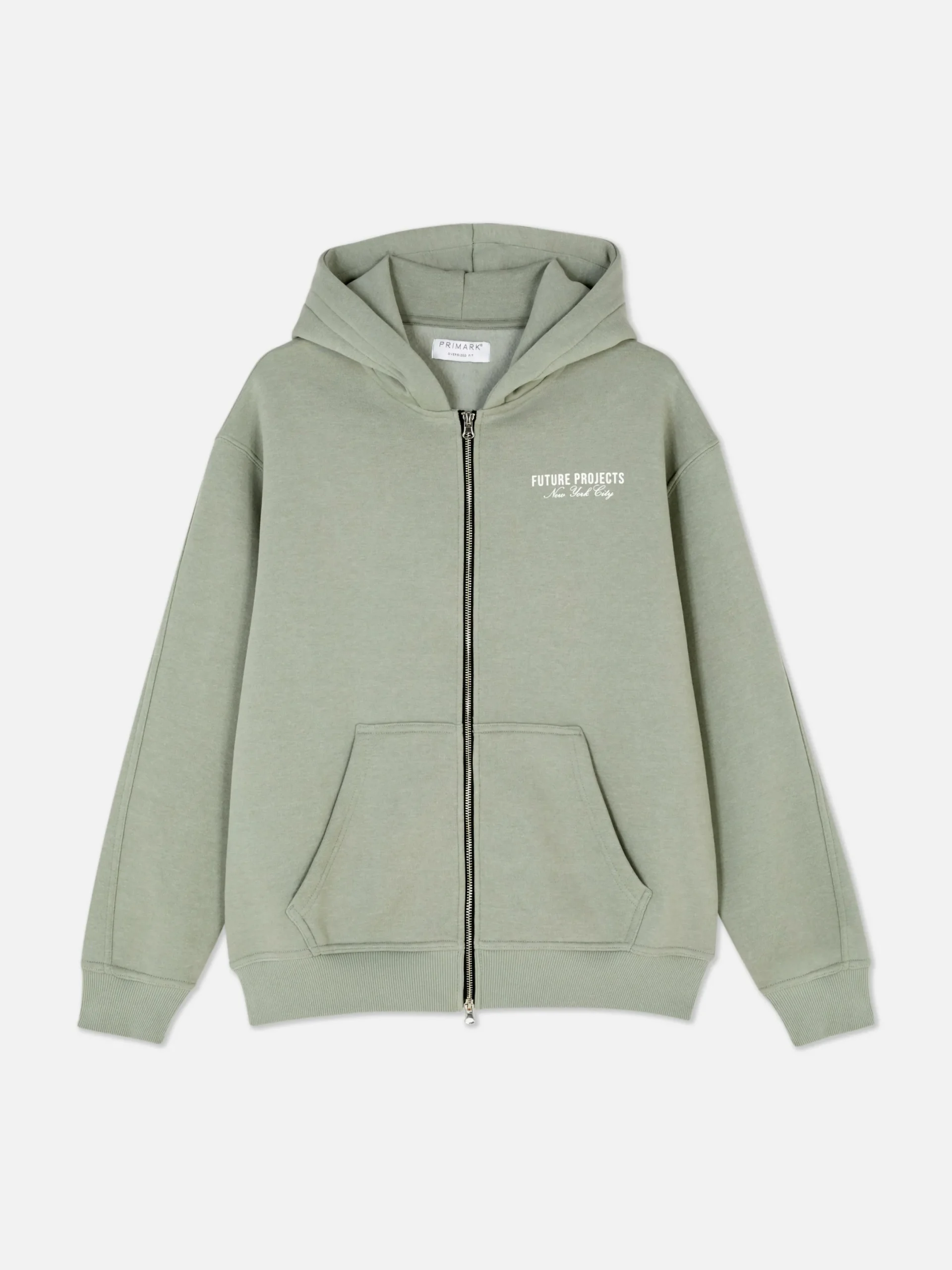 Sweats À Capuche Et Sweat-Shirts|Primark Sweat Zippé à Capuche Future Projects Vert clair